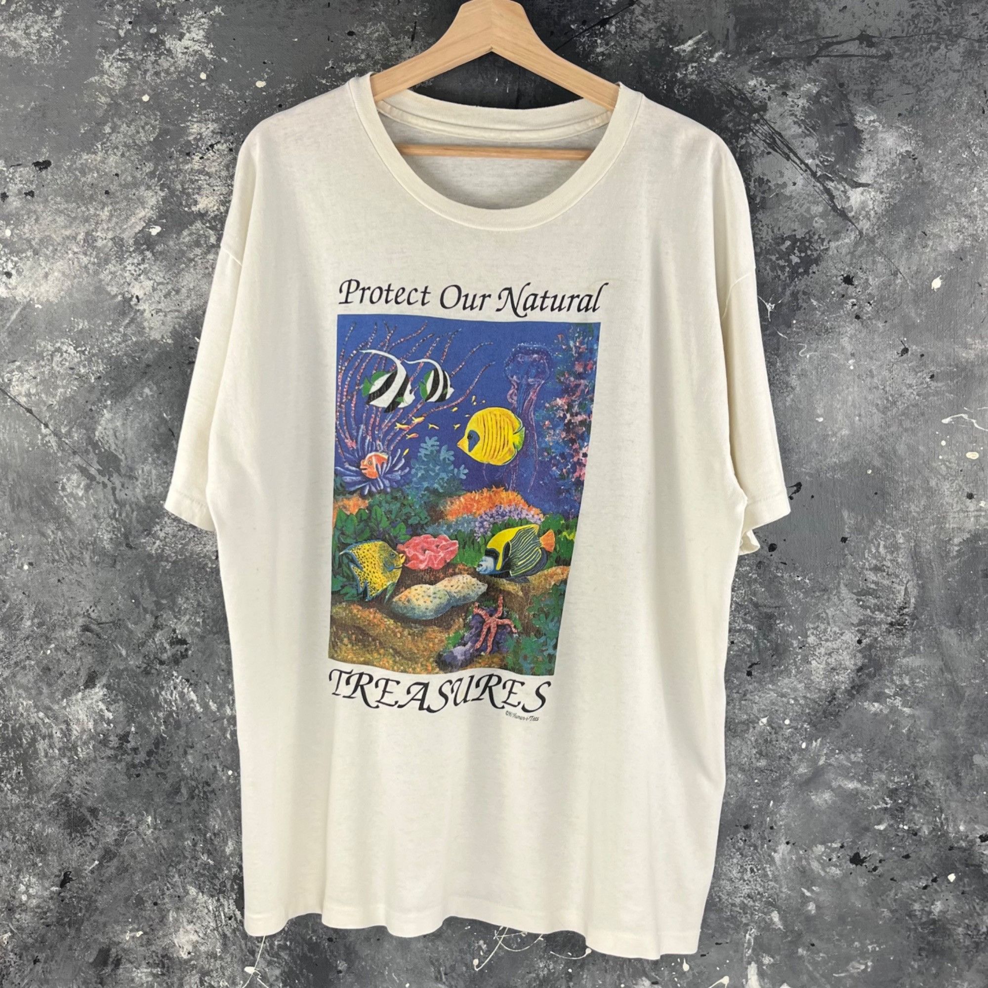 Vintage Vintage 1990 Earh Nature shirt Size US XL / EU 56 / 4 - 1 Thumbnail