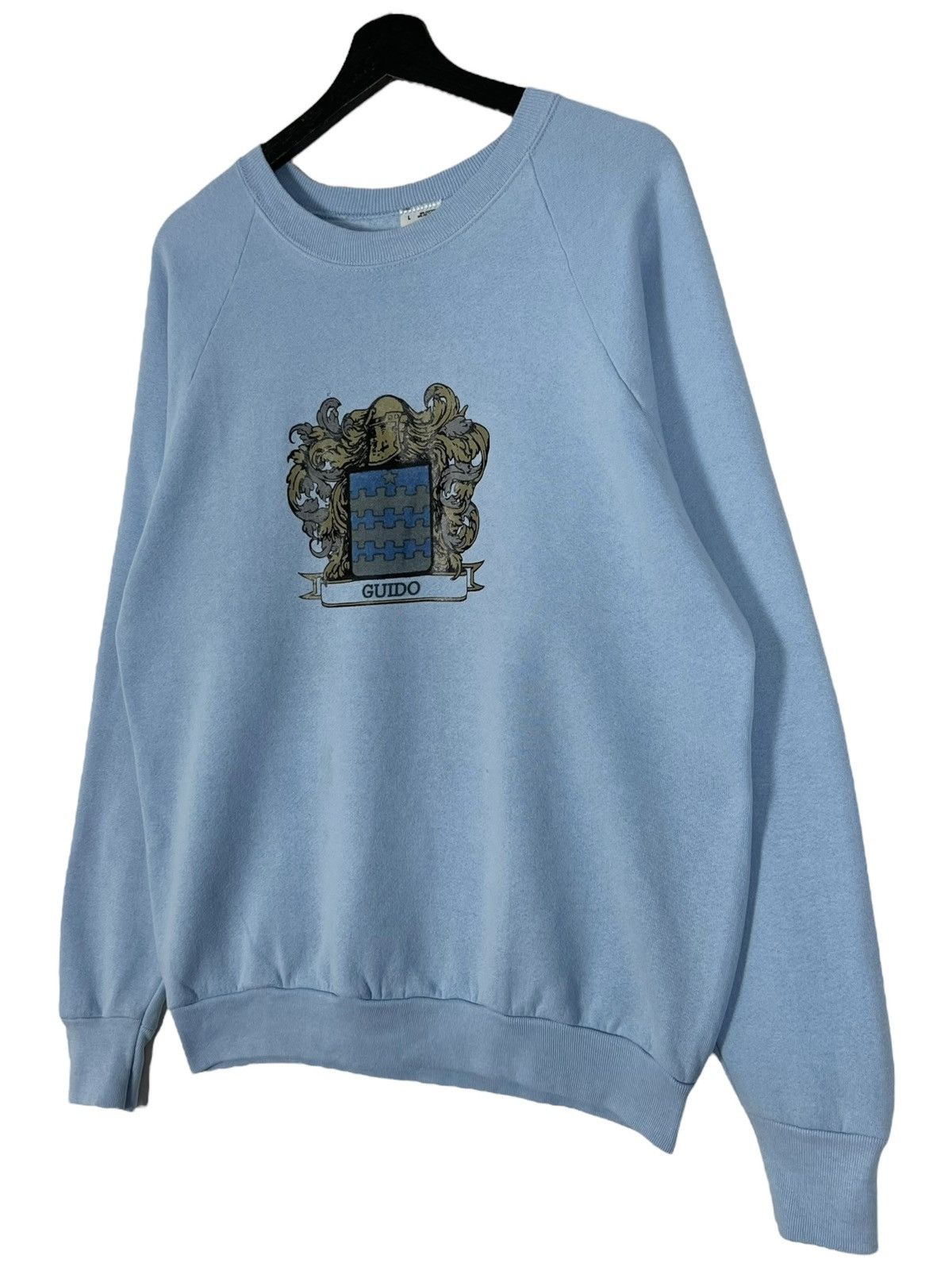 Vintage 80s Vintage GUIDO Sweatshirt Size US L / EU 52-54 / 3 - 3 Thumbnail