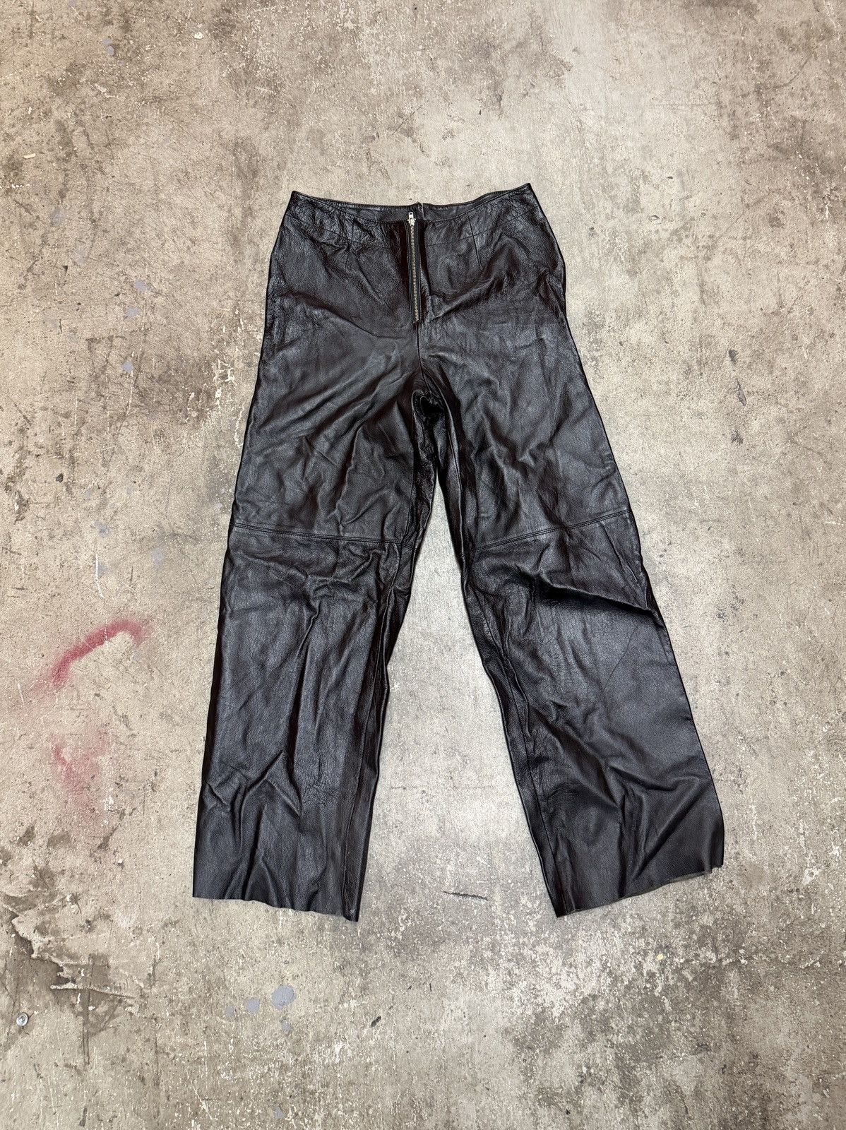 Leather Leather pants Size 26" / US 2 / IT 38 - 1 Thumbnail
