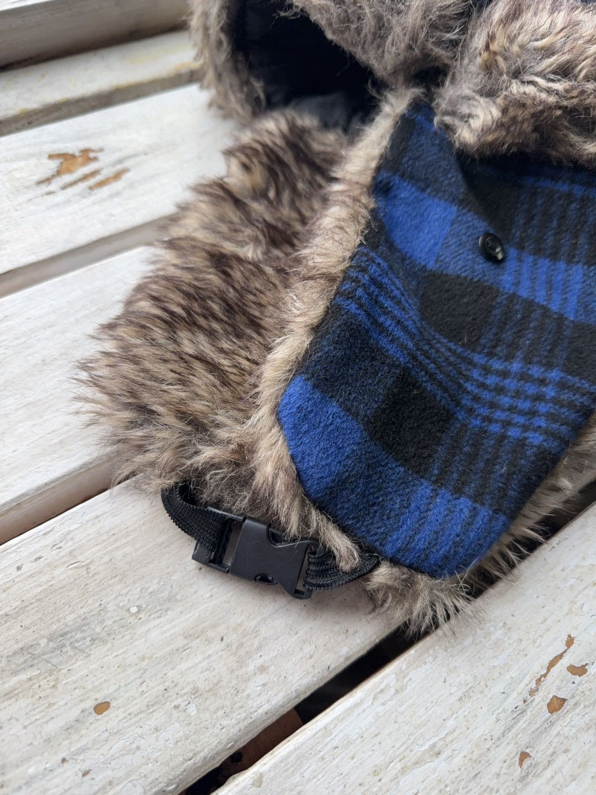 Vintage Y2K HYPE FUZZY MOHAIRE AVIATOR USSR USHANKA HAT Alt Retro Size ONE SIZE - 4 Thumbnail