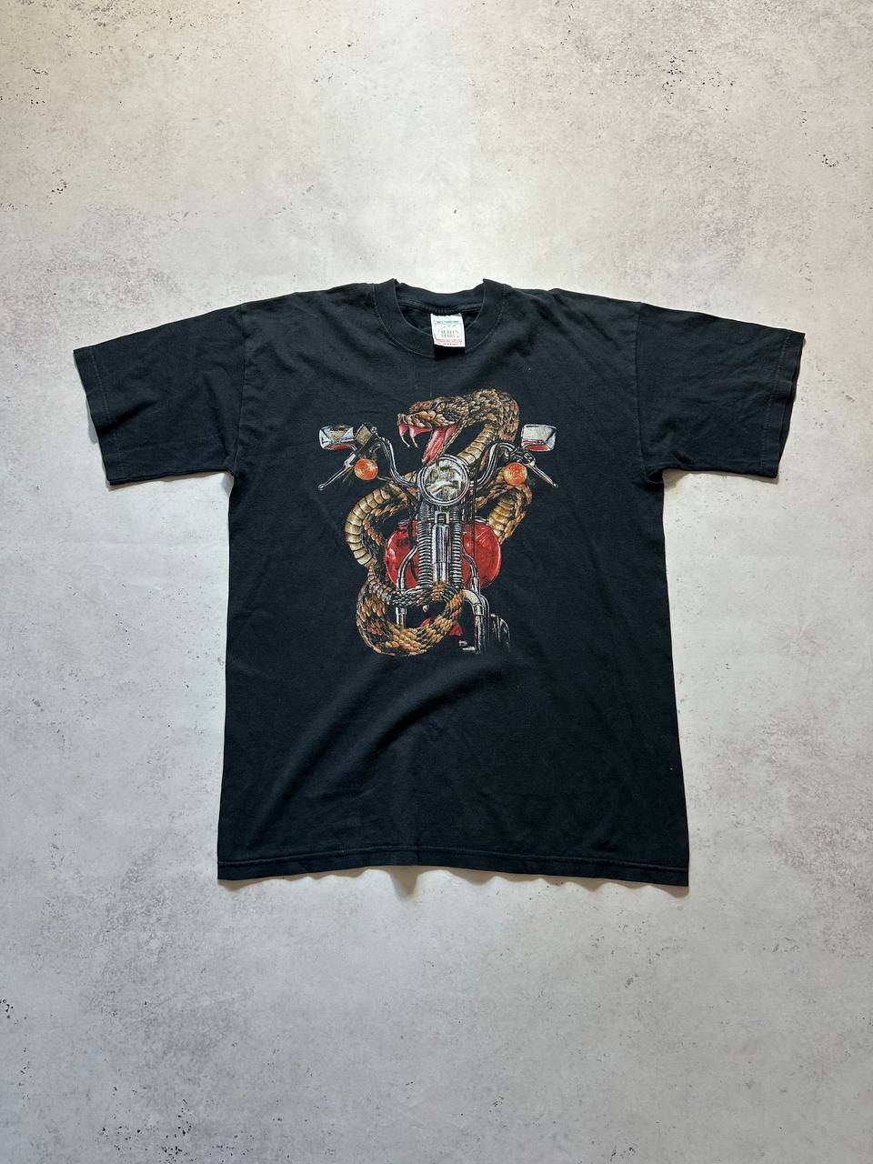 Vintage Vintage Screen Stars Snake Biker Boxy Y2K T-shirt M Size US M / EU 48-50 / 2 - 2 Thumbnail