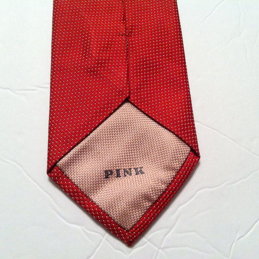 Thomas Pink THOMAS PINK MEN'S NEW RED 100%SILK TIE 3 1/2" X 56 3/4" Size ONE SIZE - 6 Thumbnail