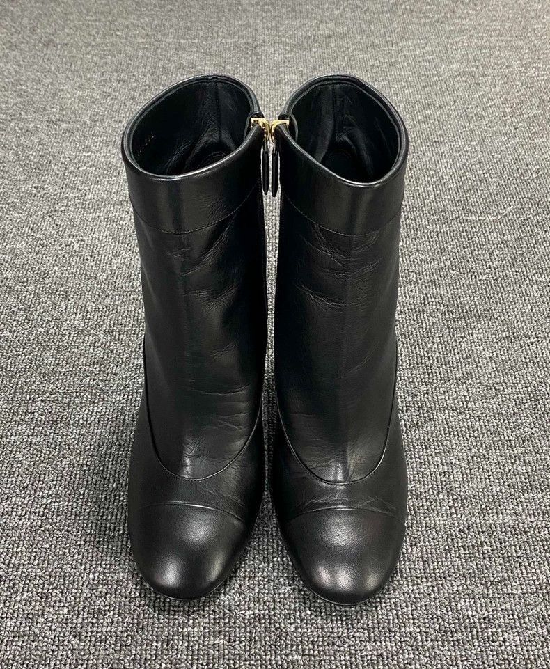Chanel Chanel Pearl Logo High Heels Ankle Boots -2505 Size US 7 / IT 37 - 5 Thumbnail