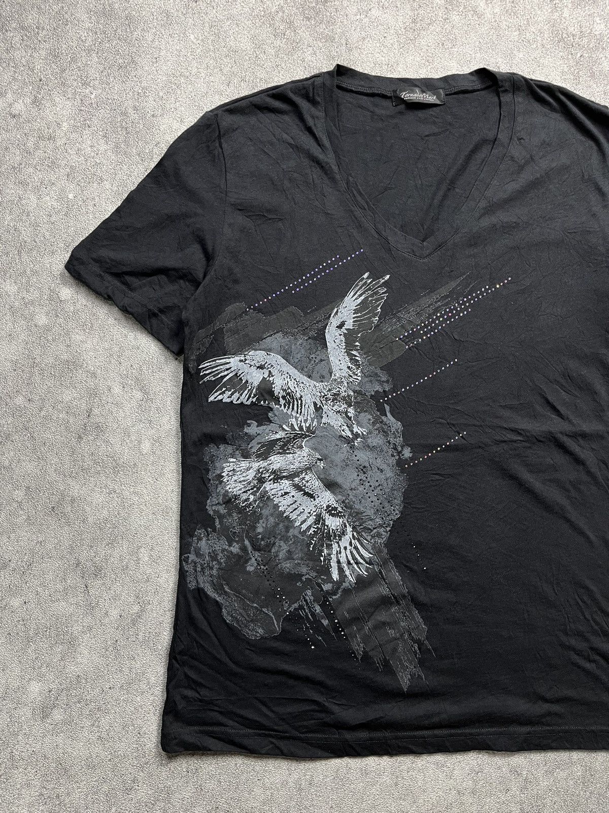 Japanese Brand × KMRii × Tornado Mart Tornado Mart Studed Eagle Poem Tees Size US M / EU 48-50 / 2 - 2 Thumbnail