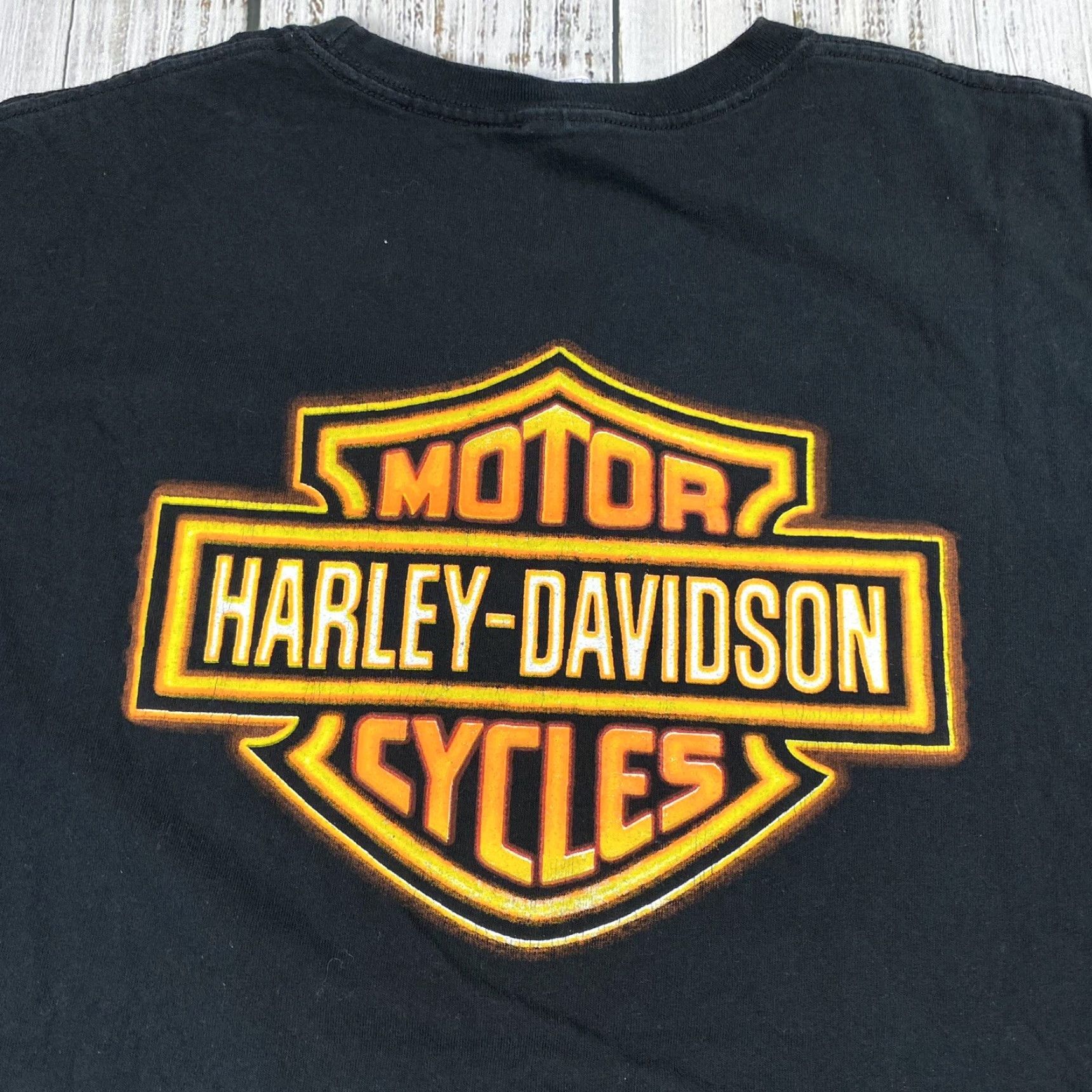 Harley Davidson VINTAGE Harley-Davidson Tijuana Baja Mens T-Shirt XXL Black Neon Sign Graphic 2XL AOP Biker HD Mexico Mens Size US XXL / EU 58 / 5 - 6 Thumbnail