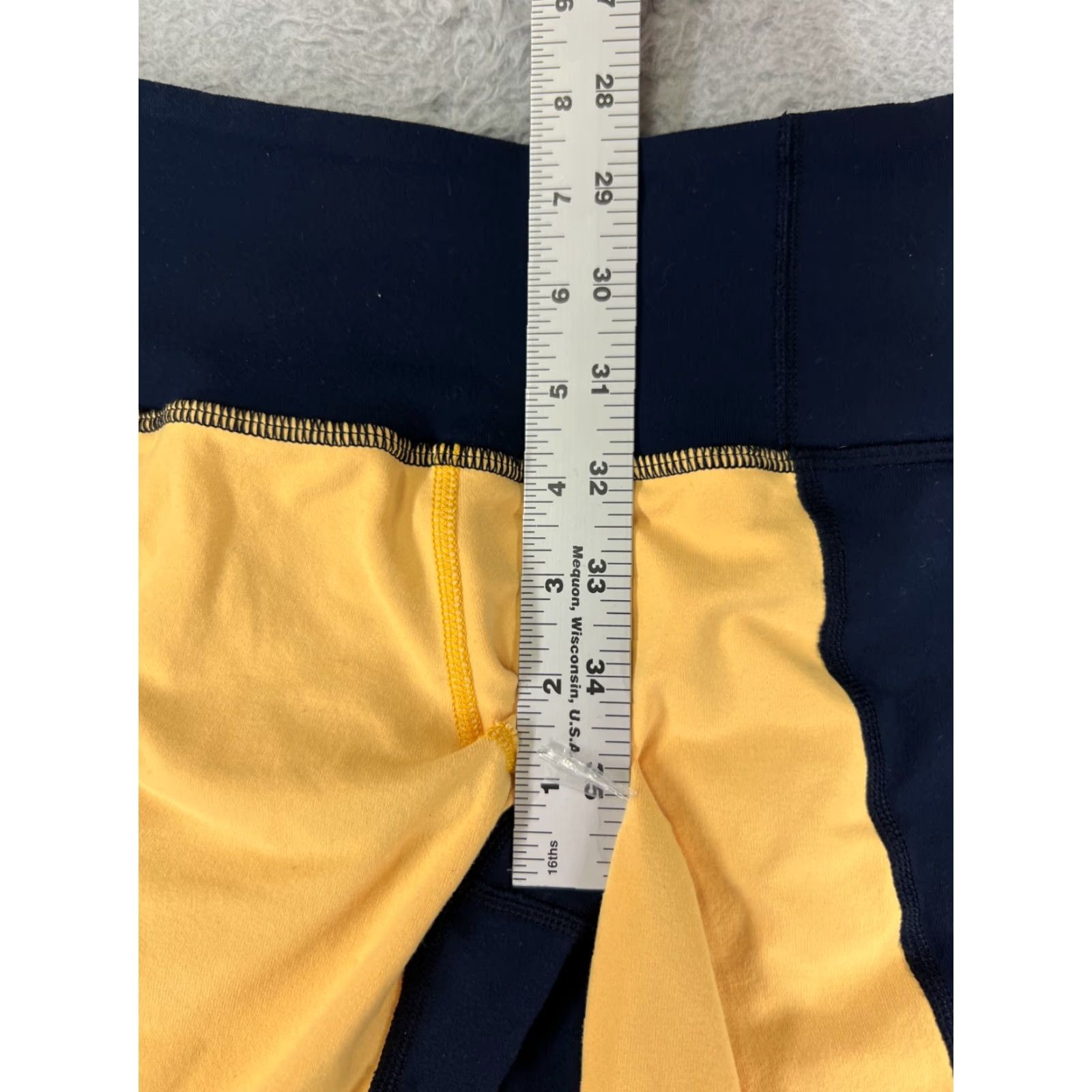 Lululemon Lululemon Wunder Under Pant Colorblock Yellow Blue Women's 4 Yoga Gym Straight Leg 30.5 in Inseam Pants Size 27" / US 4 / IT 40 - 7 Thumbnail