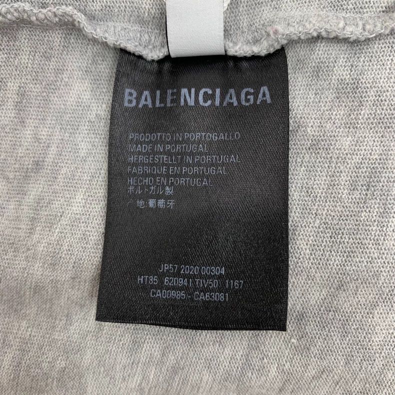Balenciaga Balenciaga Grey monogrammed cotton crewneck short-sleeve T Size US S / EU 44-46 / 1 - 7 Thumbnail