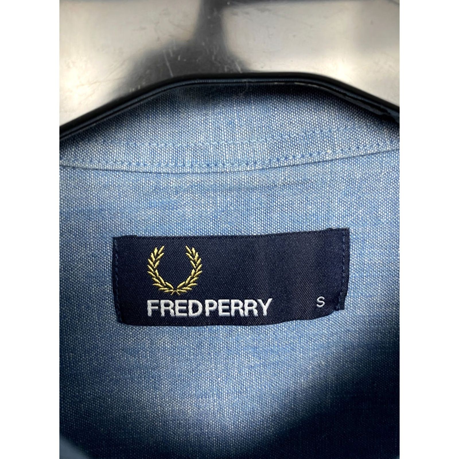 Fred Perry Fred Perry Mens Shirt Long Sleeve Button-Up Blue Cotton Size S Regular Adult Mens Size US S / EU 44-46 / 1 - 4 Thumbnail