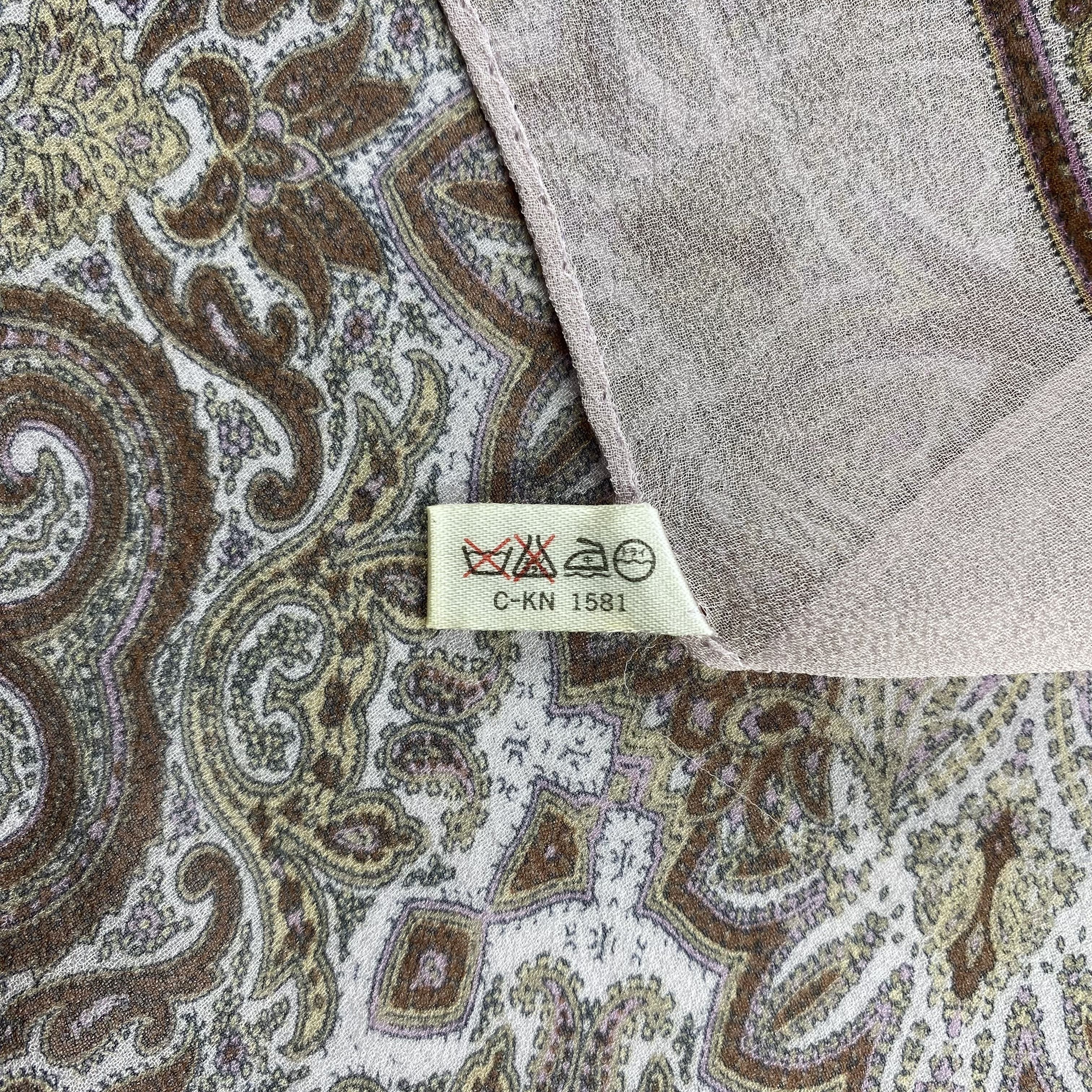 Japanese Brand × Vintage Vintage Paisley Silk Scarf SS056 Size ONE SIZE - 7 Thumbnail