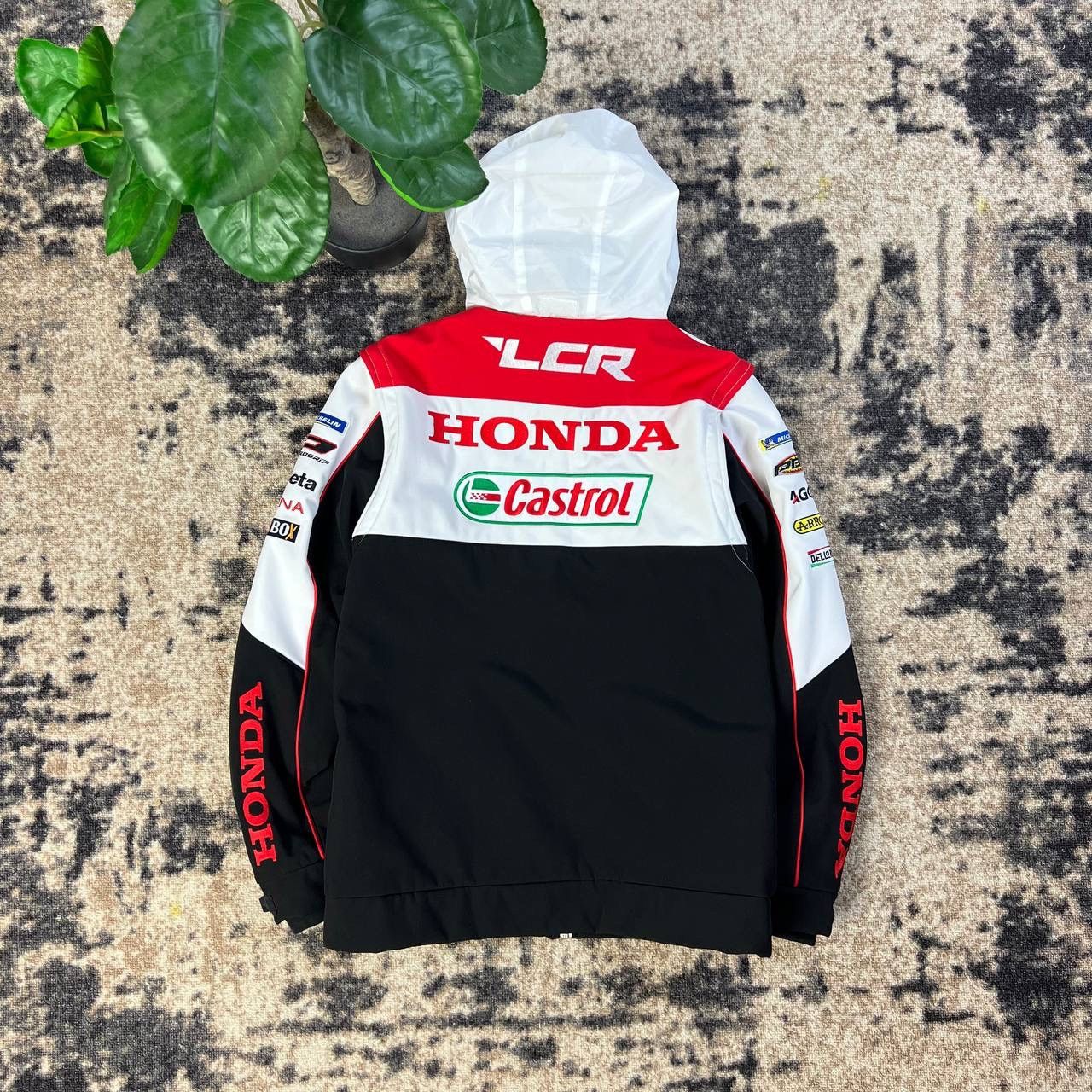 Honda Honda Big Embroidered Logo Zip Up Racing Jacket Size US S / EU 44-46 / 1 - 1 Thumbnail