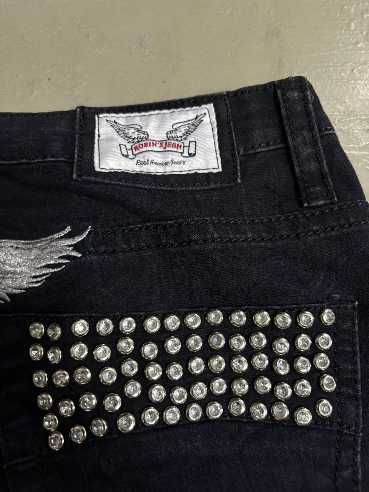 Robins Jeans Vintage Robins Jean studded black denim Size 30" / US 8 / IT 44 - 5 Thumbnail