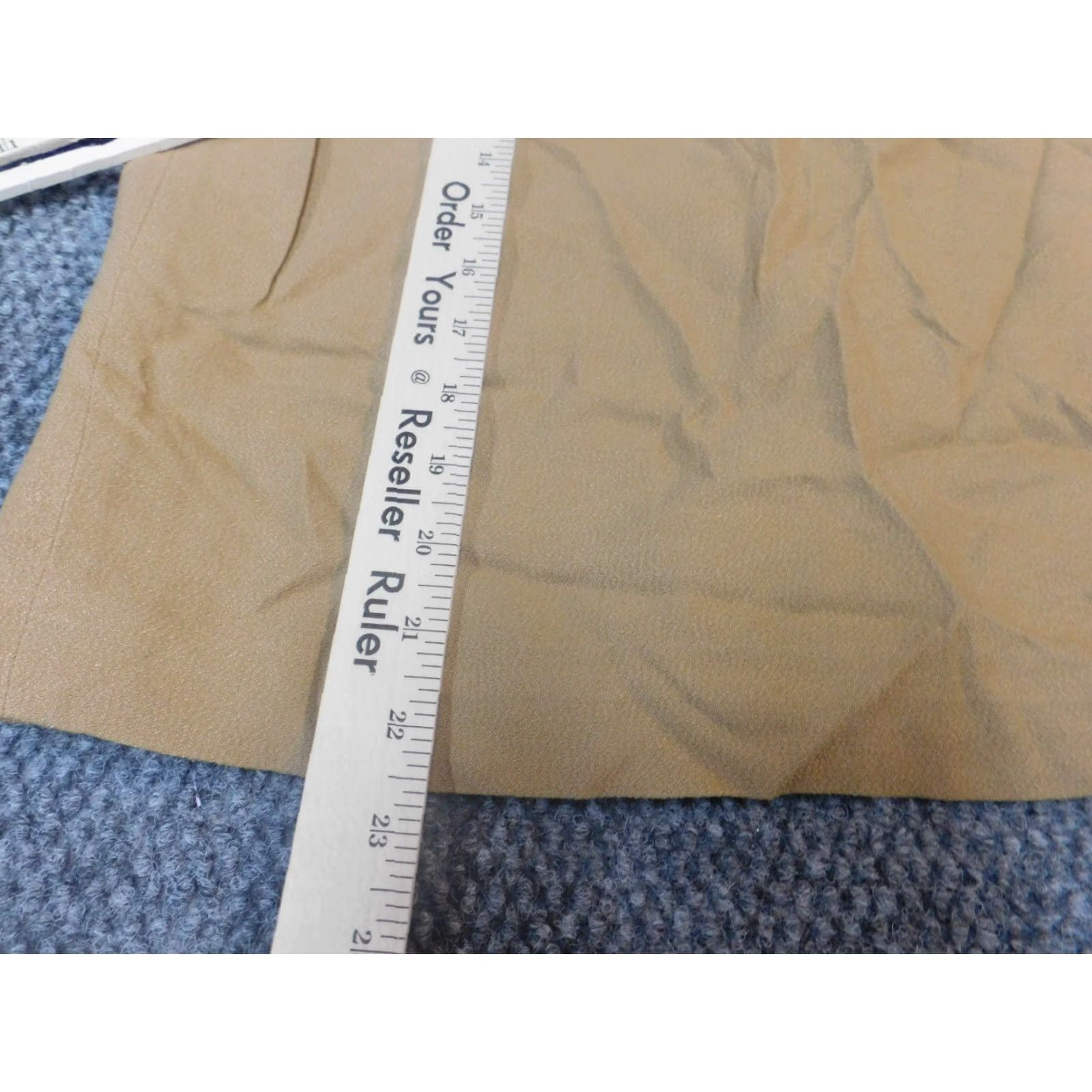 Jones New York Jones New York Womens Skirt 4 Beige A-Line Zip Skirt Knee Length Knit Cotton Wool Polyester Zipper Pockets Stretch Regular Womens Size 27" / US 4 / IT 40 - 6 Thumbnail
