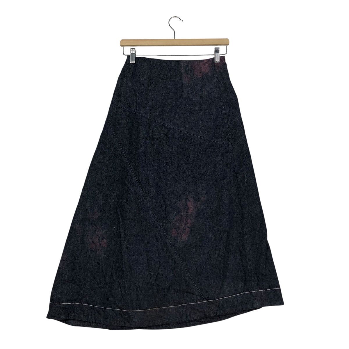 Japanese Brand 📌Acid Wash Design Punk Style Urvin Skirt Made in Japan Size 26" / US 2 / IT 38 - 9 Thumbnail