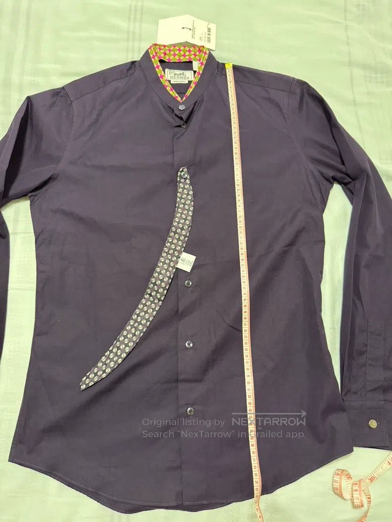 Hermes Hermes size 39 Shirt with special collar design, two silk c Size US M / EU 48-50 / 2 - 5 Thumbnail