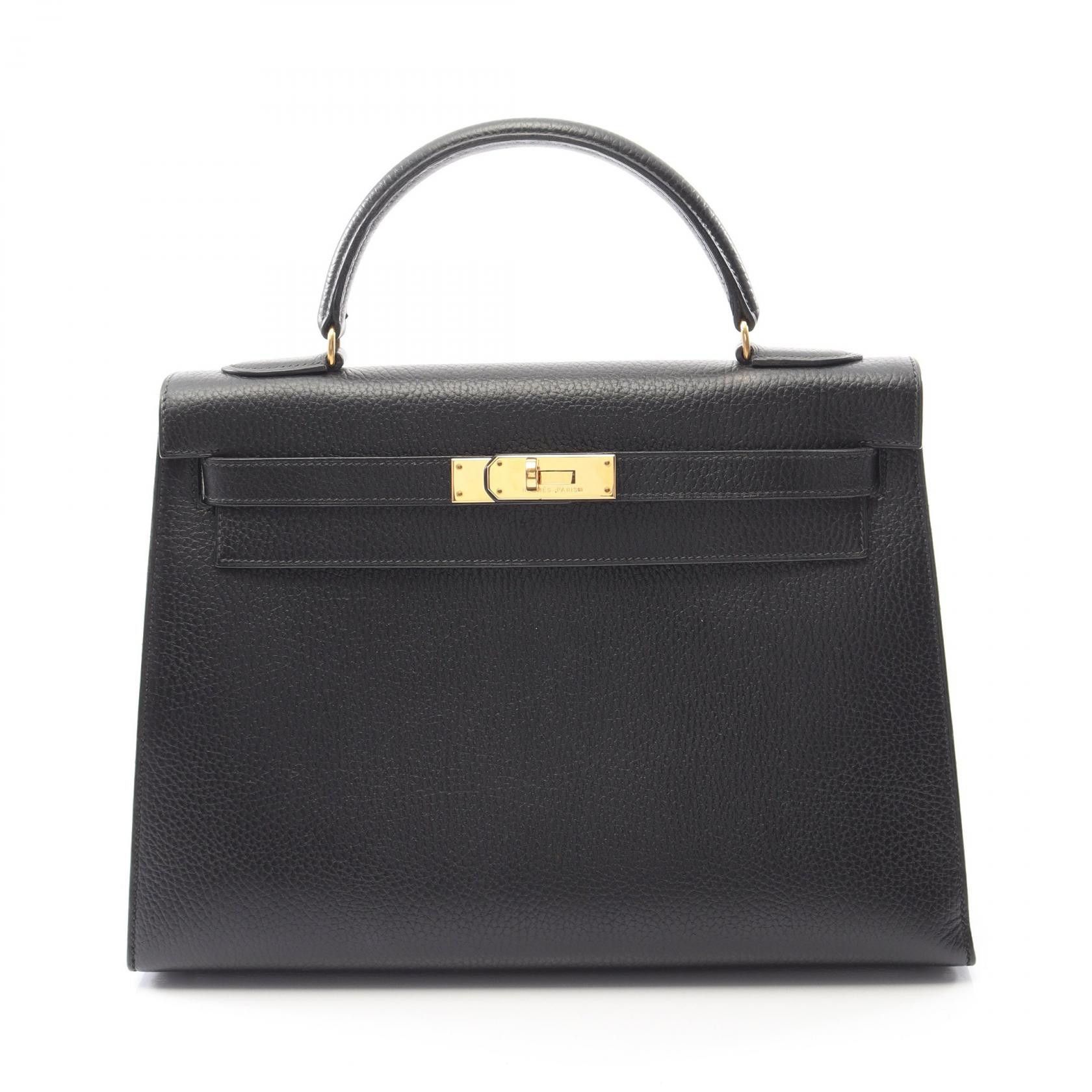 Hermes Hermes Kelly Ardenne Handbag Leather Handbag Stamp U (1991) DUTY FREE for USA