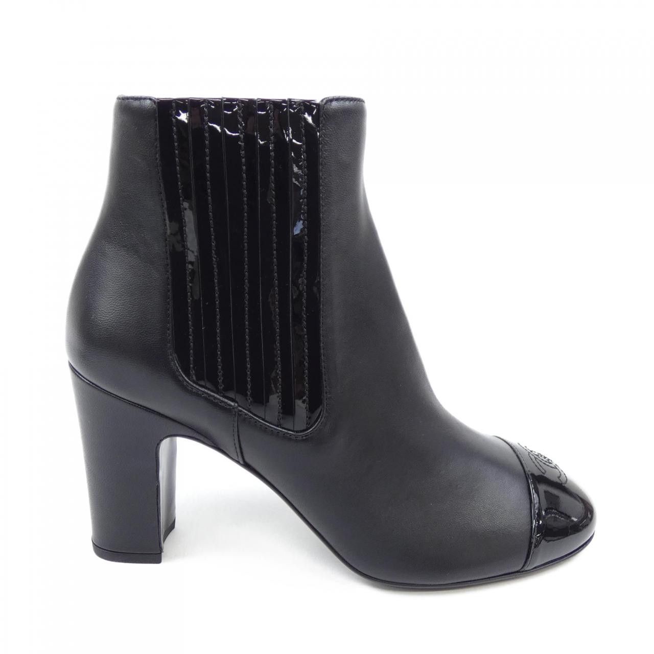 Chanel Chanel Chanel G39391Y56252 Lambskin Patent Calfskin Ankle Boots Leather Shoes G39391Y56252 DUTY FREE for USA Size ONE SIZE - 1 Thumbnail