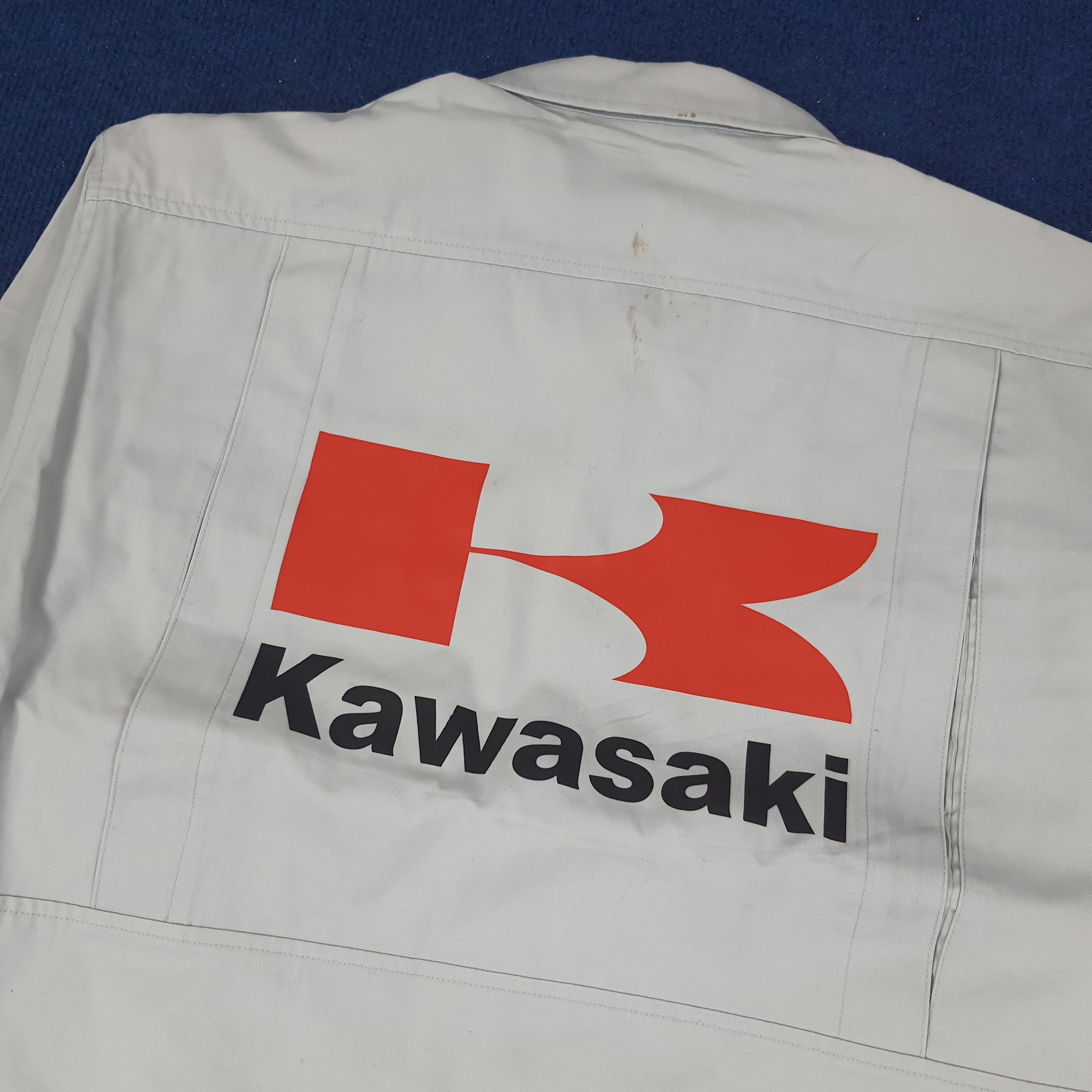 Japanese Brand × Vintage Vintage KAWASAKI Japan Motorsports Custom Jacket C233N14 Size US L / EU 52-54 / 3 - 2 Thumbnail