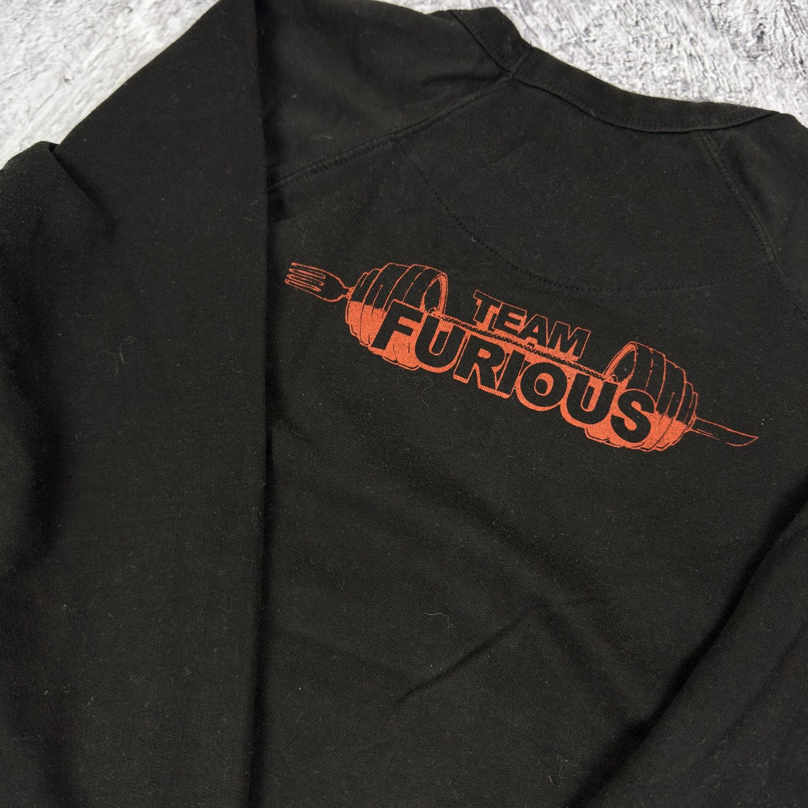 Anime Delta Fleece Men's Black Orange Goku Gains Crewneck M Size US M / EU 48-50 / 2 - 10 Thumbnail