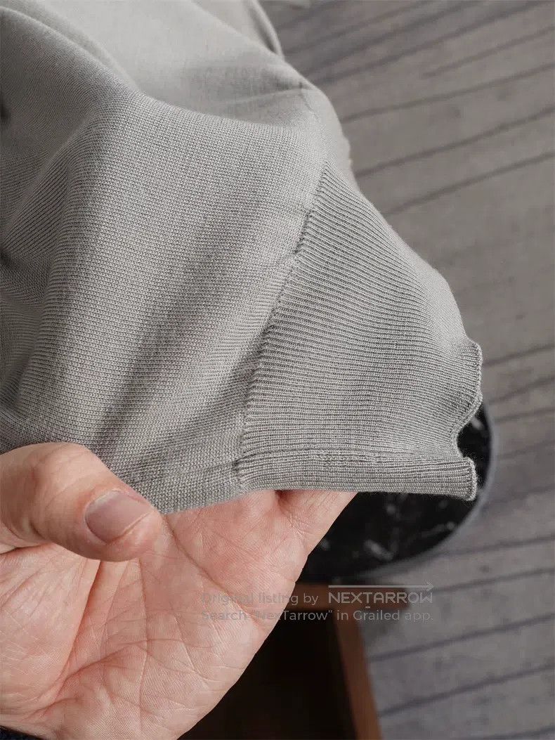 Hermes Hermes Grey Knit Long Sleeve Polo Size US M / EU 48-50 / 2 - 5 Thumbnail