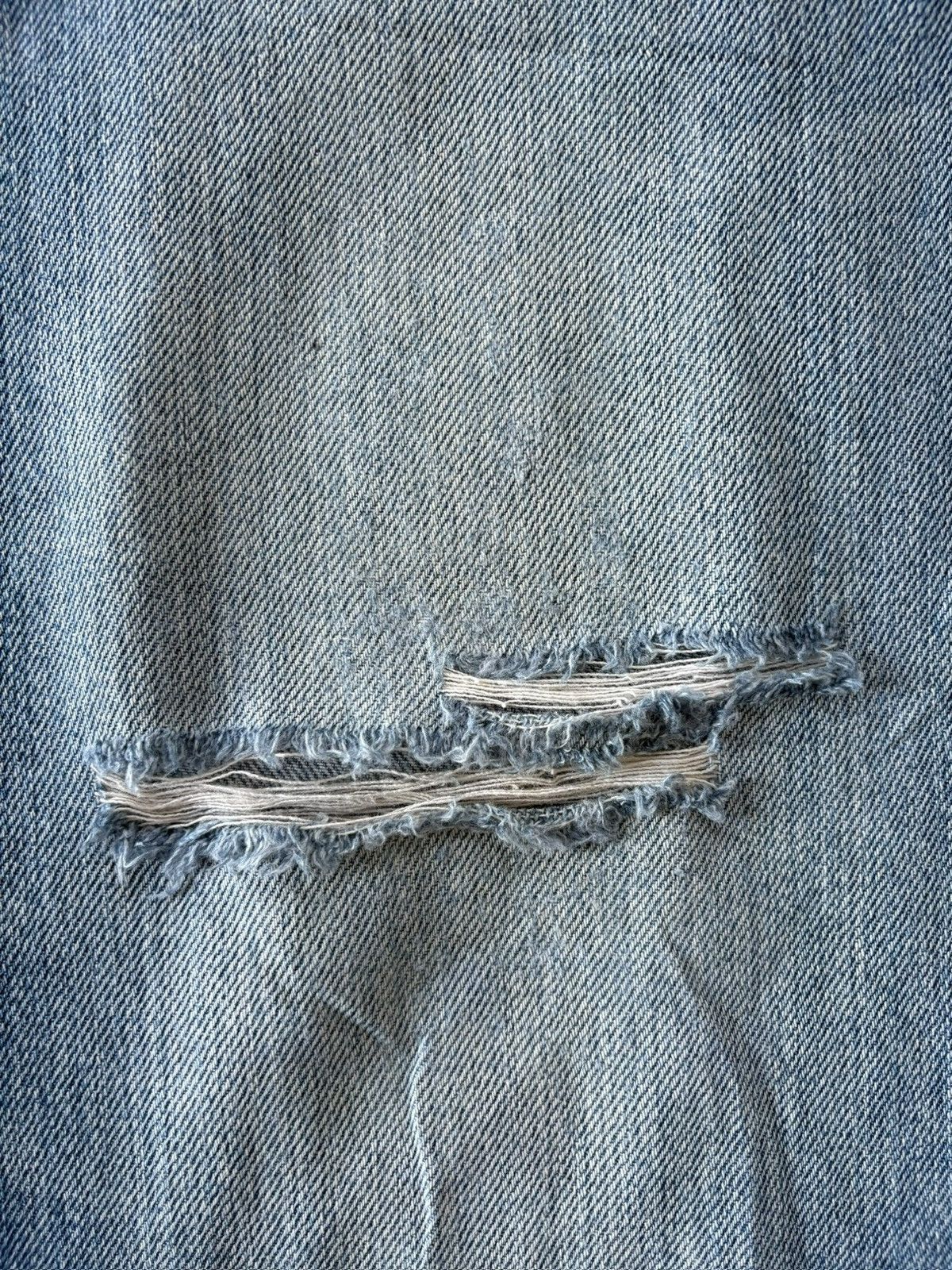 JNCO Vintage Japanese Brand Faded Wash Distress Baggy Jeans Size 38" / US 16 / IT 52 - 3 Thumbnail