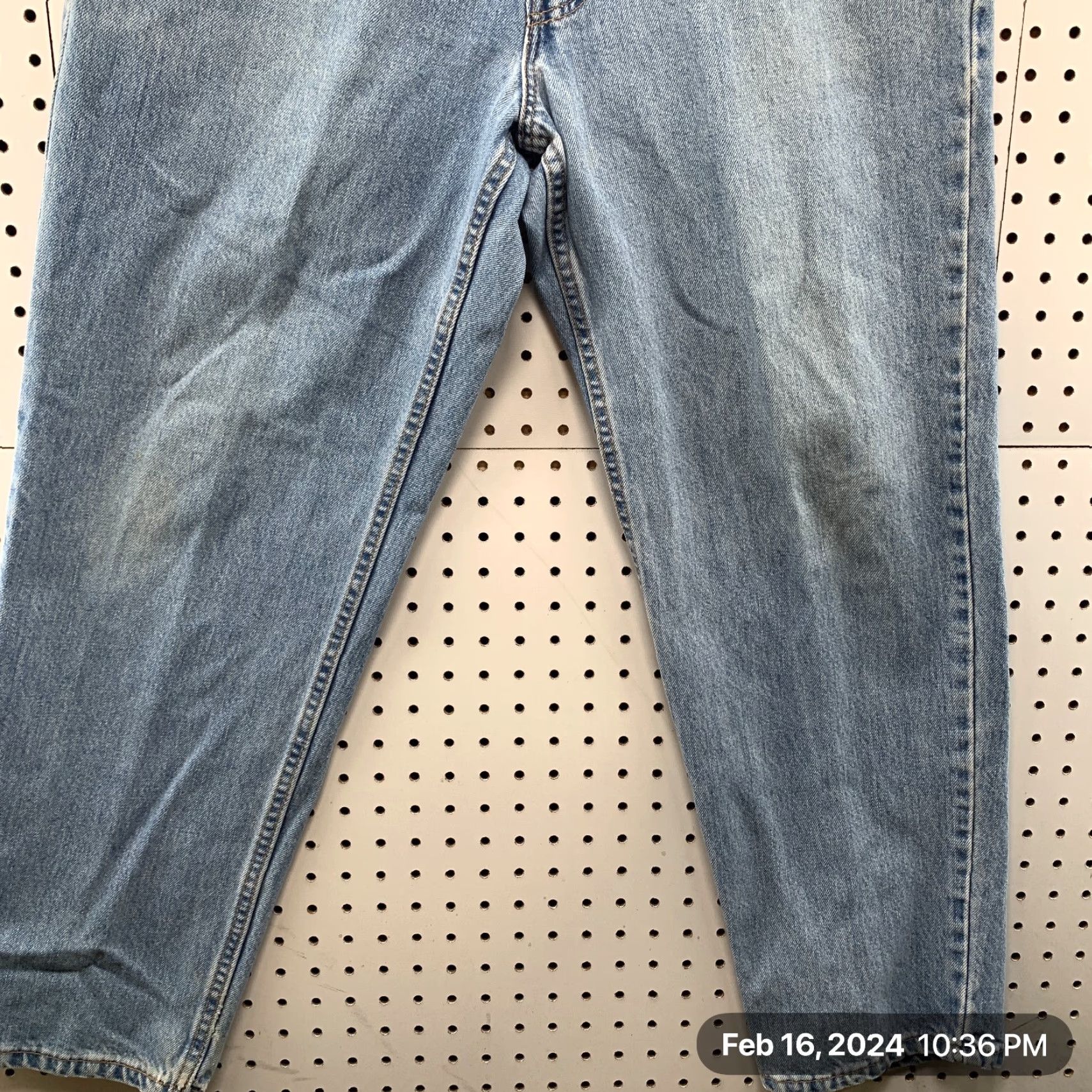 Levi's VINTAGE Levi's 550 Jeans Mens Straight Denim 34x29 Light Wash USA 90s Relaxed Fit Mens Regular Jeans Size US 34 / EU 50 - 7 Thumbnail