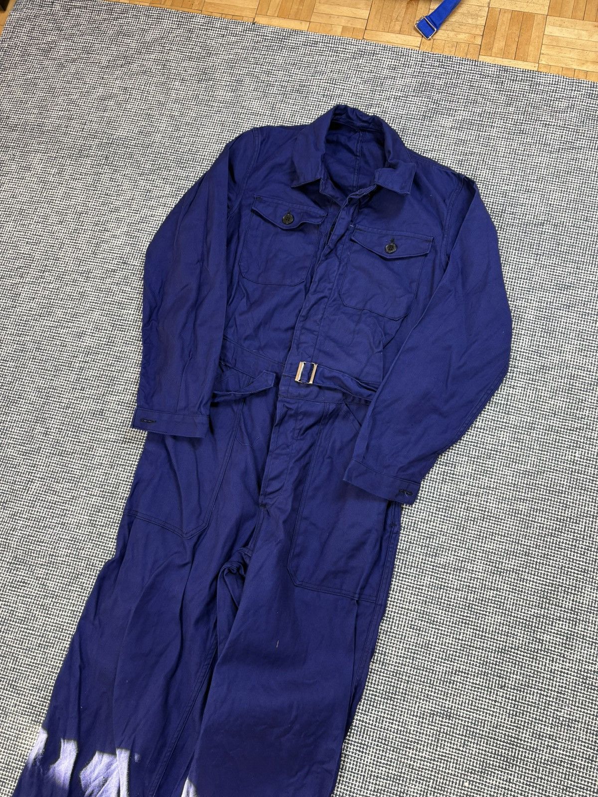 Le Laboureur 40s Vulcain rare button up sanfor coveralls jumpsuit french Size US S / EU 44-46 / 1 - 2 Thumbnail