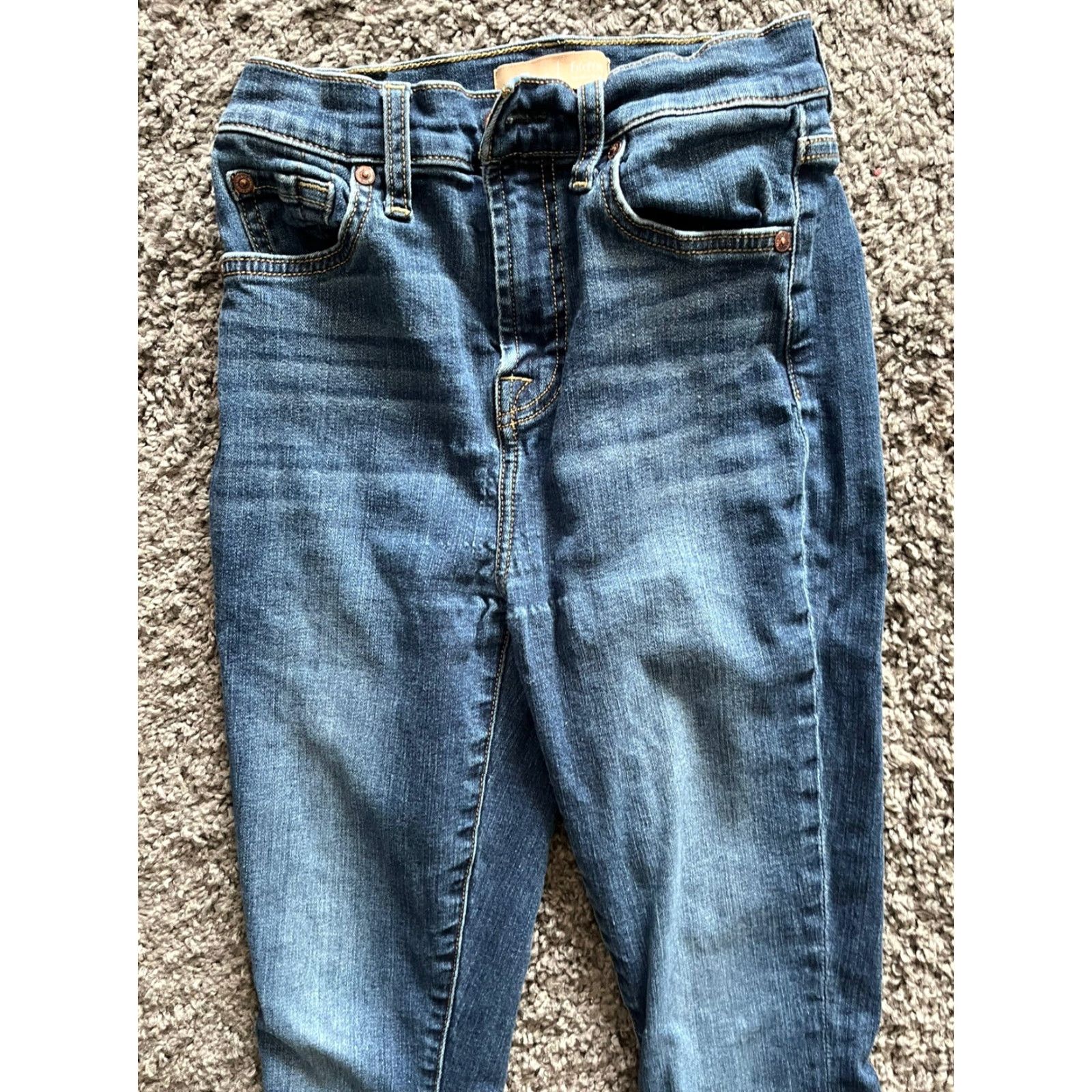7 For All Mankind 7 For All Mankind Aubrey Jeans Womens Size 26 Tapered Denim Blue Medium Wash Size 26" / US 2 / IT 38 - 2 Thumbnail