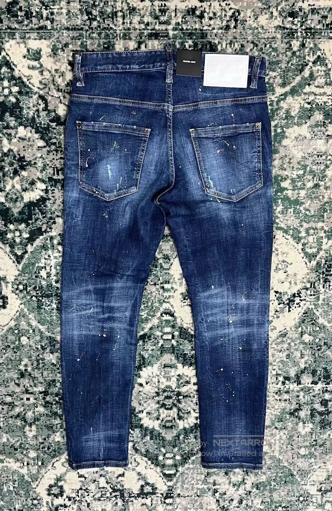 Dsquared2 new dsquared2 blue washed denim skater pants. Size US 44 / EU 60 - 2 Thumbnail