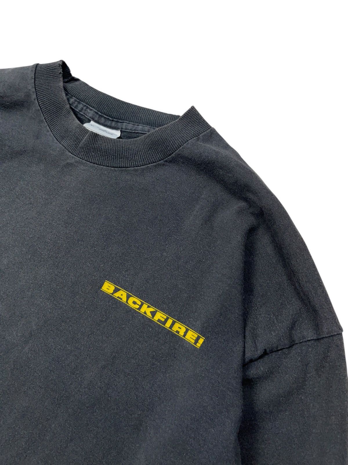 Band Tees Vintage 90s Backfire! Rebel 4 Life Hardcore Long Sleeve Size US XL / EU 56 / 4 - 3 Thumbnail