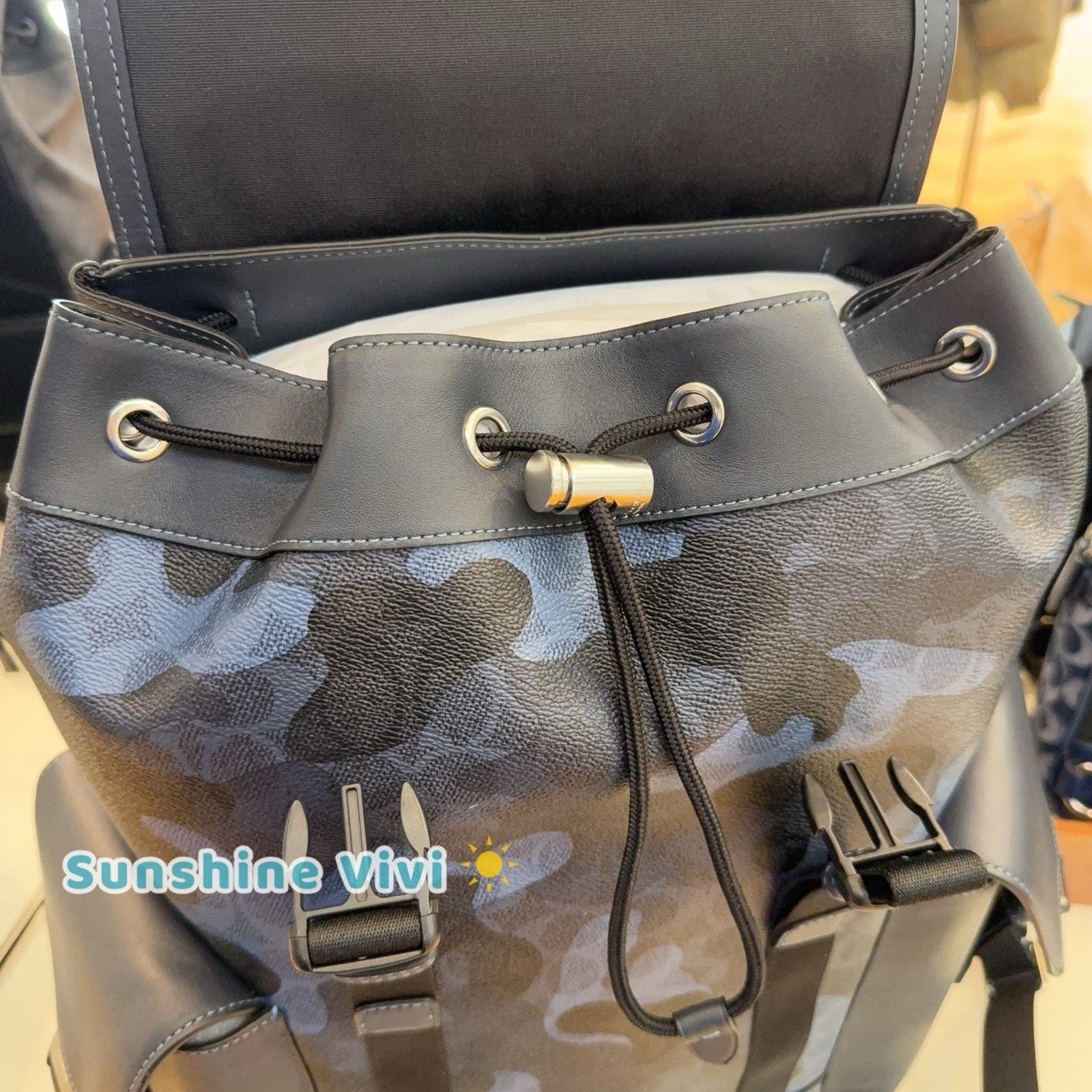 Coach NWT COACH MEN'S Clark Backpack Camo Silver/Blue Multi cdc20 Size ONE SIZE - 5 Thumbnail
