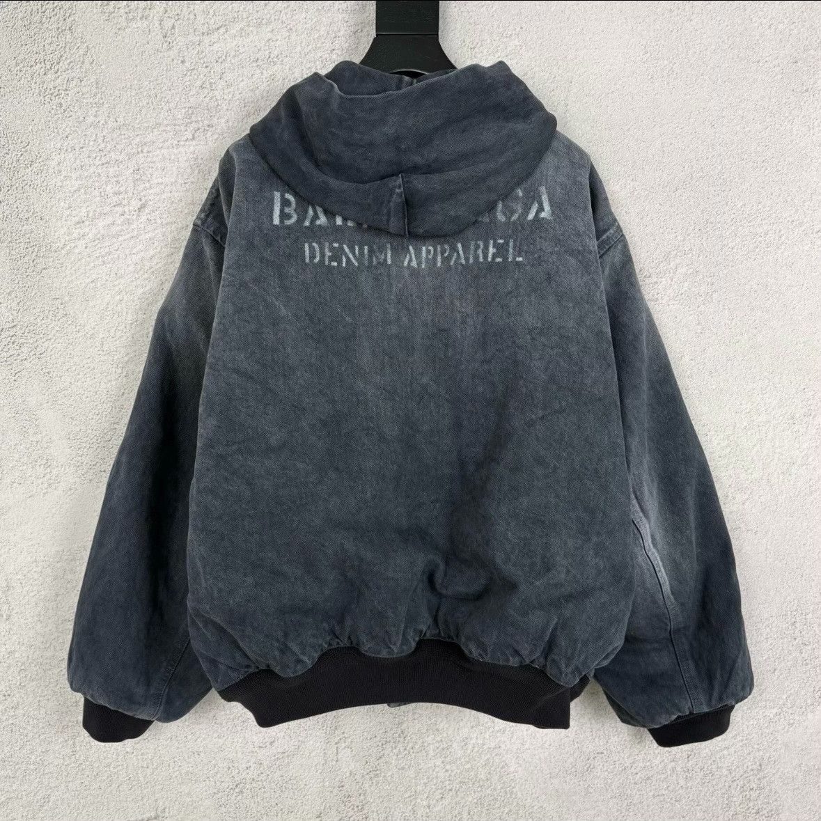 Balenciaga Balenciaga Retro-style faded gray cotton jacket with lette Size US S / EU 44-46 / 1 - 2 Thumbnail