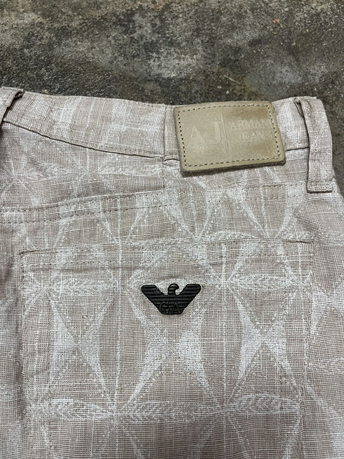 Armani VINTAGE Armani Jeans Italy Geometric All-Over Print Size US 29 - 4 Thumbnail