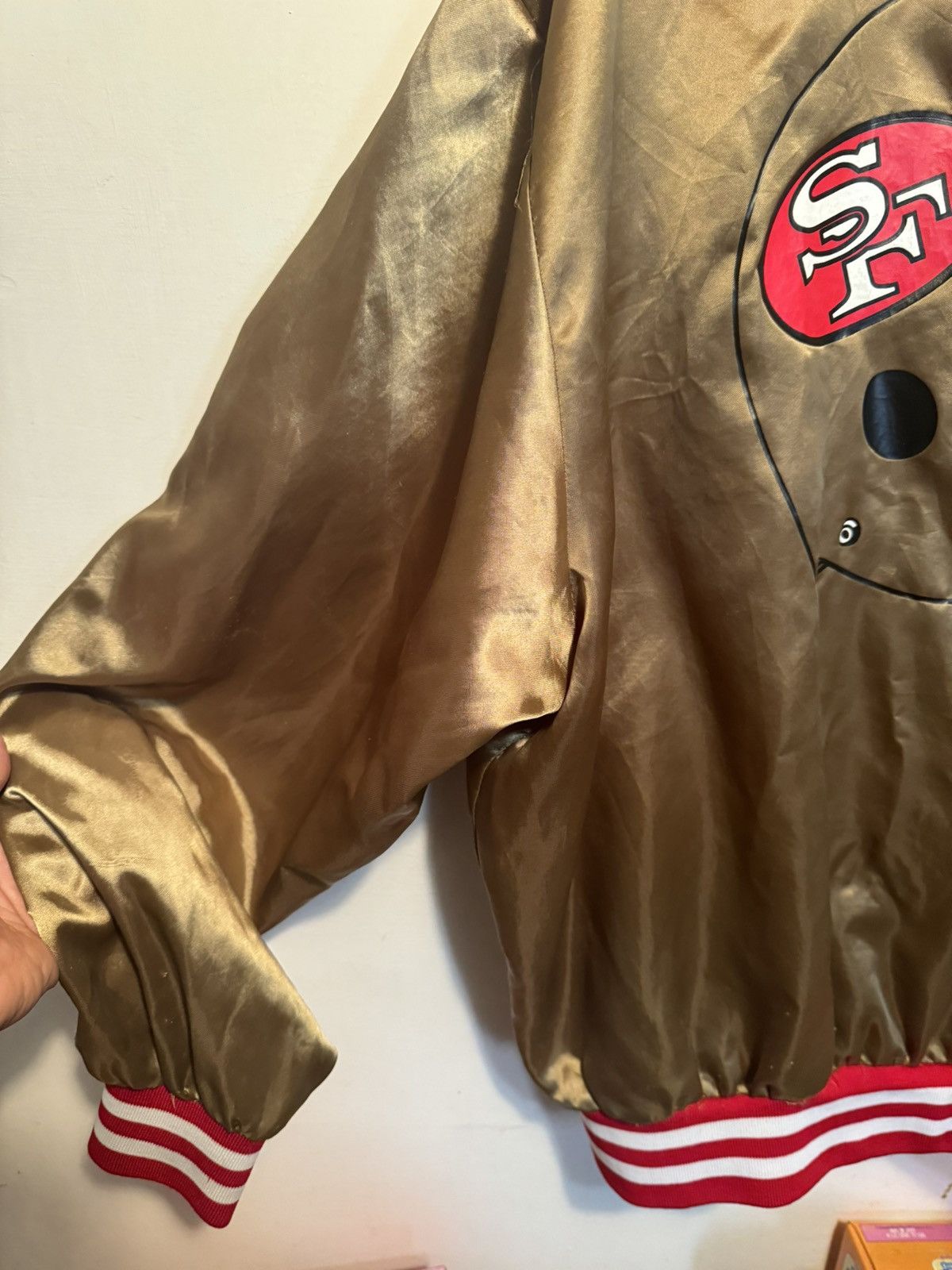 NFL Vintage 80’s Swingster 49ers Jacket Big Helmet Size US XL / EU 56 / 4 - 6 Thumbnail