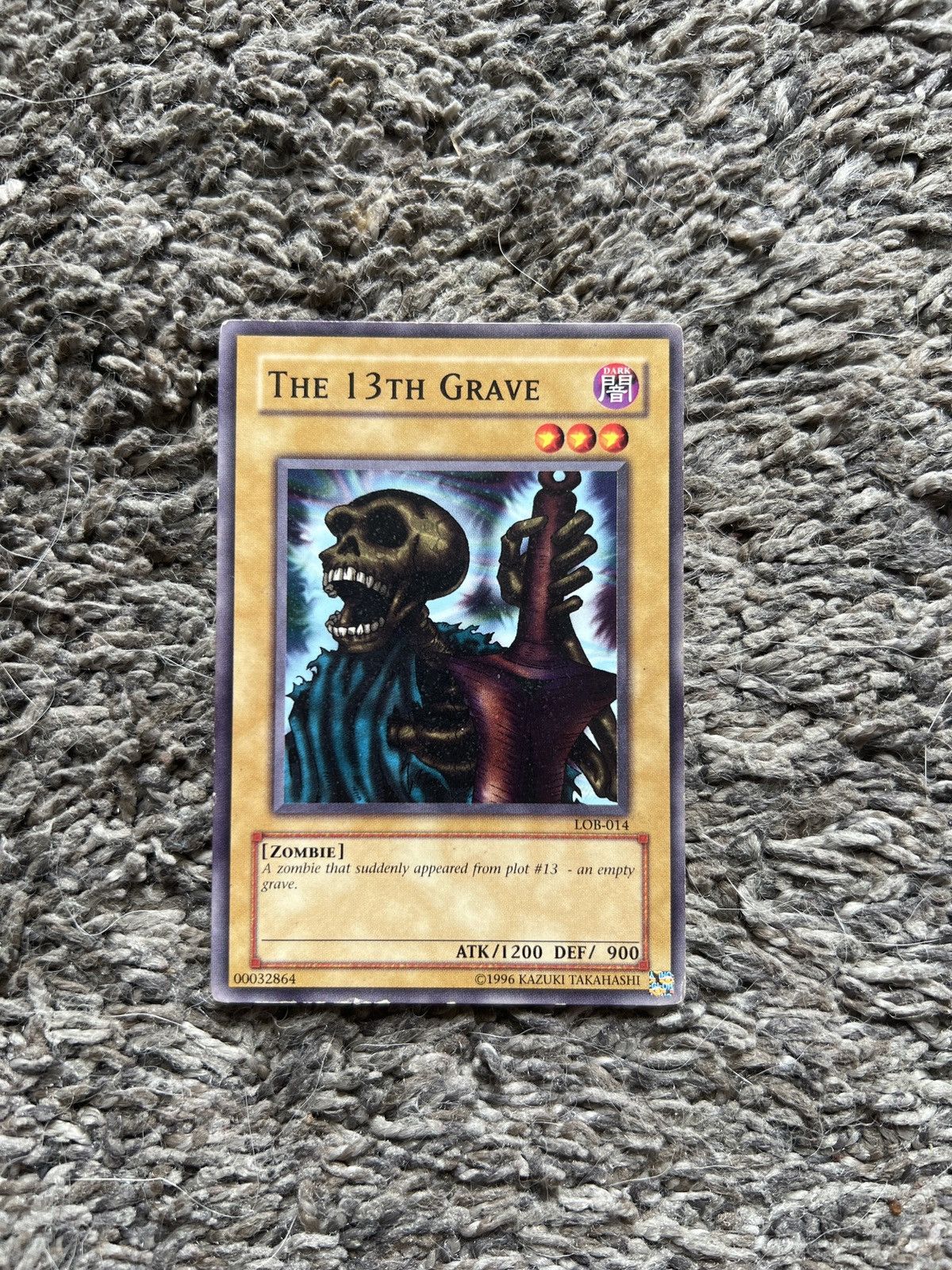 Vintage 1996 Konami Yu-Gi-Oh! The 13th Grave Card Size ONE SIZE - 1 Thumbnail