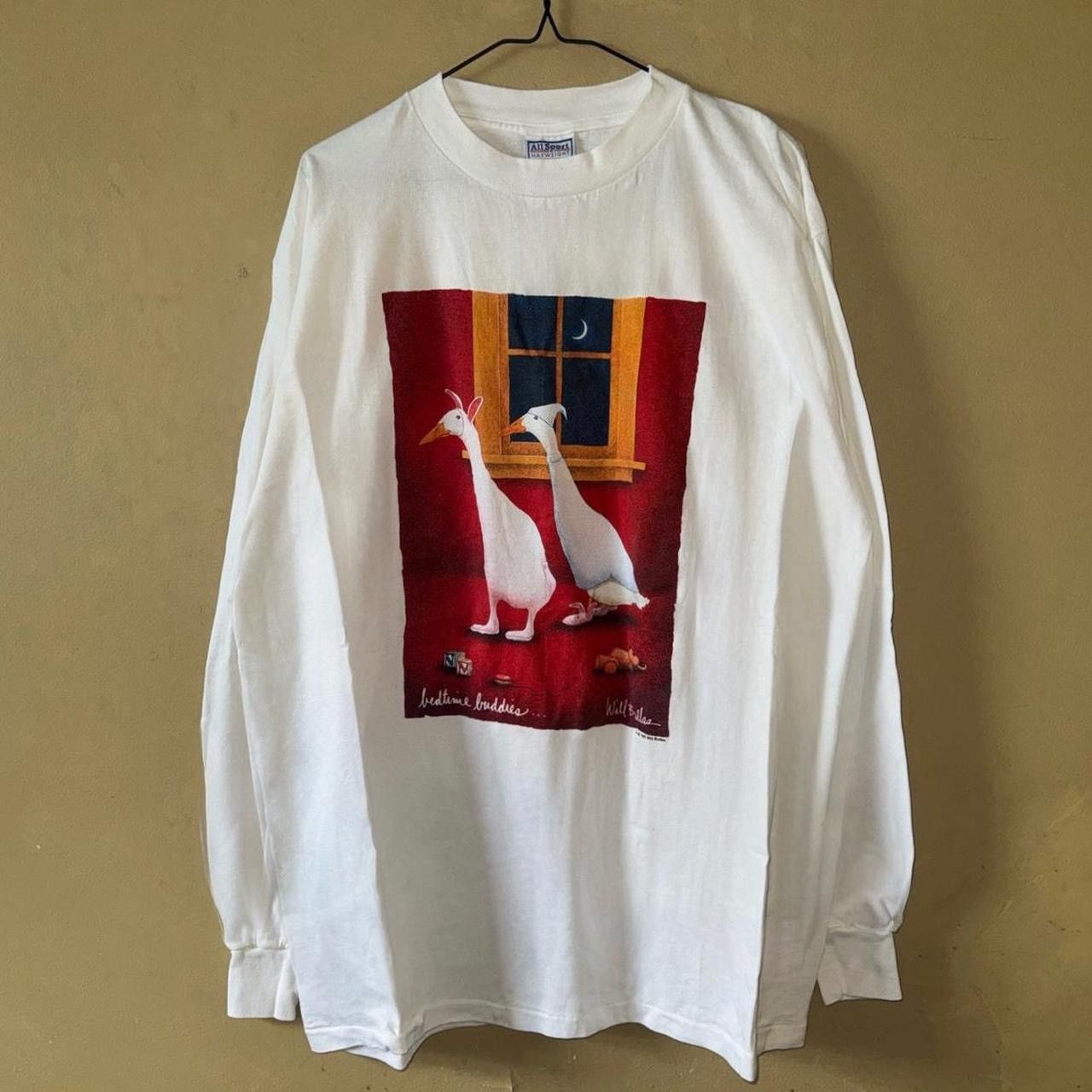 Vintage Vintage 1997 Cute ‘Bedtime Buddies’ Will Bullas Duck Art Tee Size US XL / EU 56 / 4 - 1 Thumbnail
