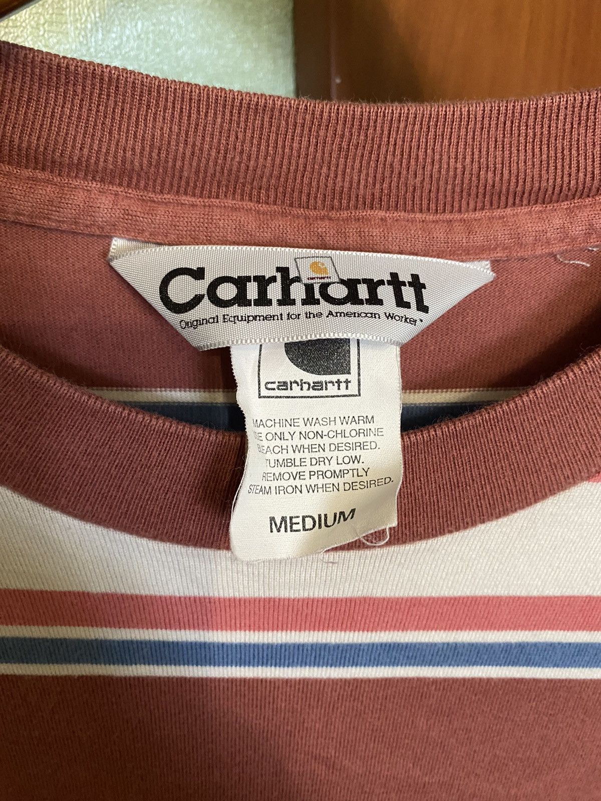 Carhartt Wip × Vintage Crazy striped Carhartt Vintage Longsleeve t shirt Work Size US M / EU 48-50 / 2 - 5 Thumbnail
