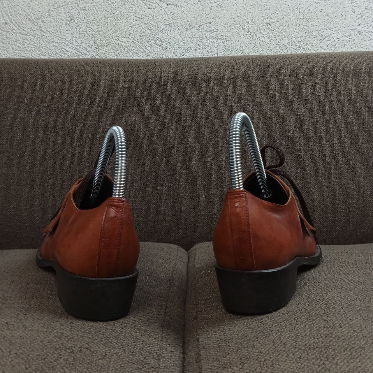 Yohji Yamamoto Y's Yohji Yamamoto - Mid Lace Point Toe - Burgundy Size US 4 / IT 34 - 9 Thumbnail