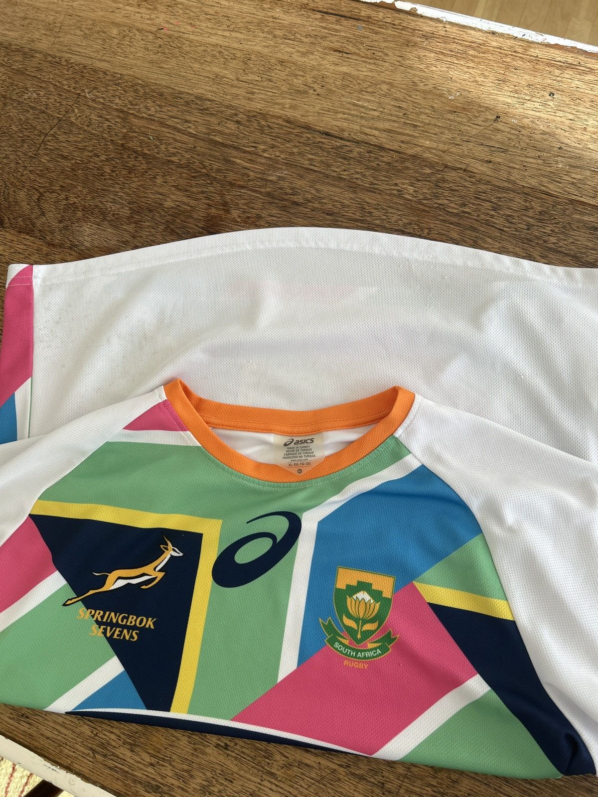 Asics Springboks Dubai 7s jersey Size US XL / EU 56 / 4 - 3 Thumbnail