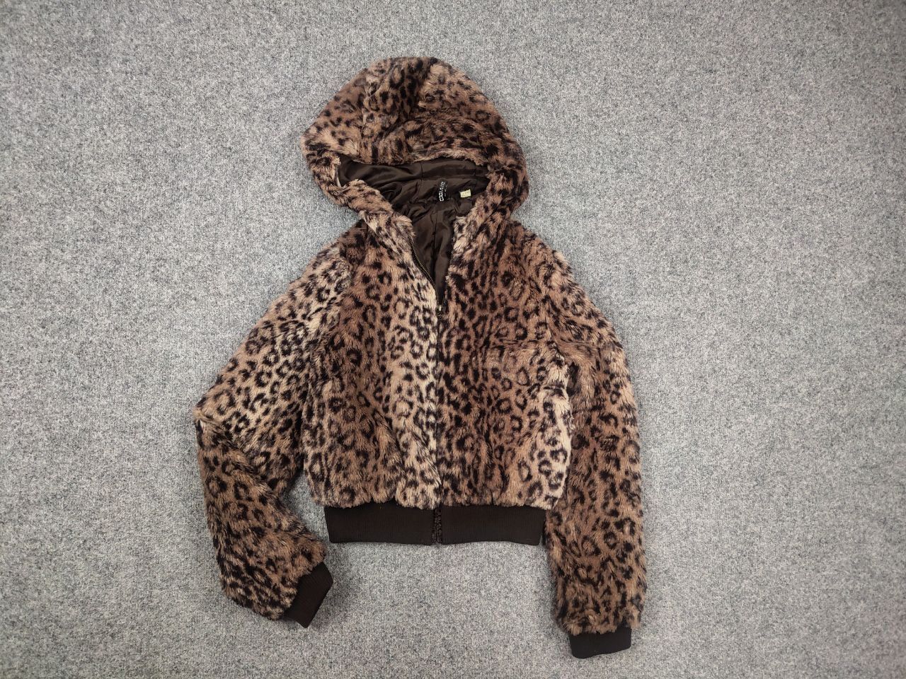 If Six Was Nine Vintage Y2K LGB Style Leopard hysteric Fur Hooded Jacket Size S / US 4 / IT 40 - 2 Thumbnail