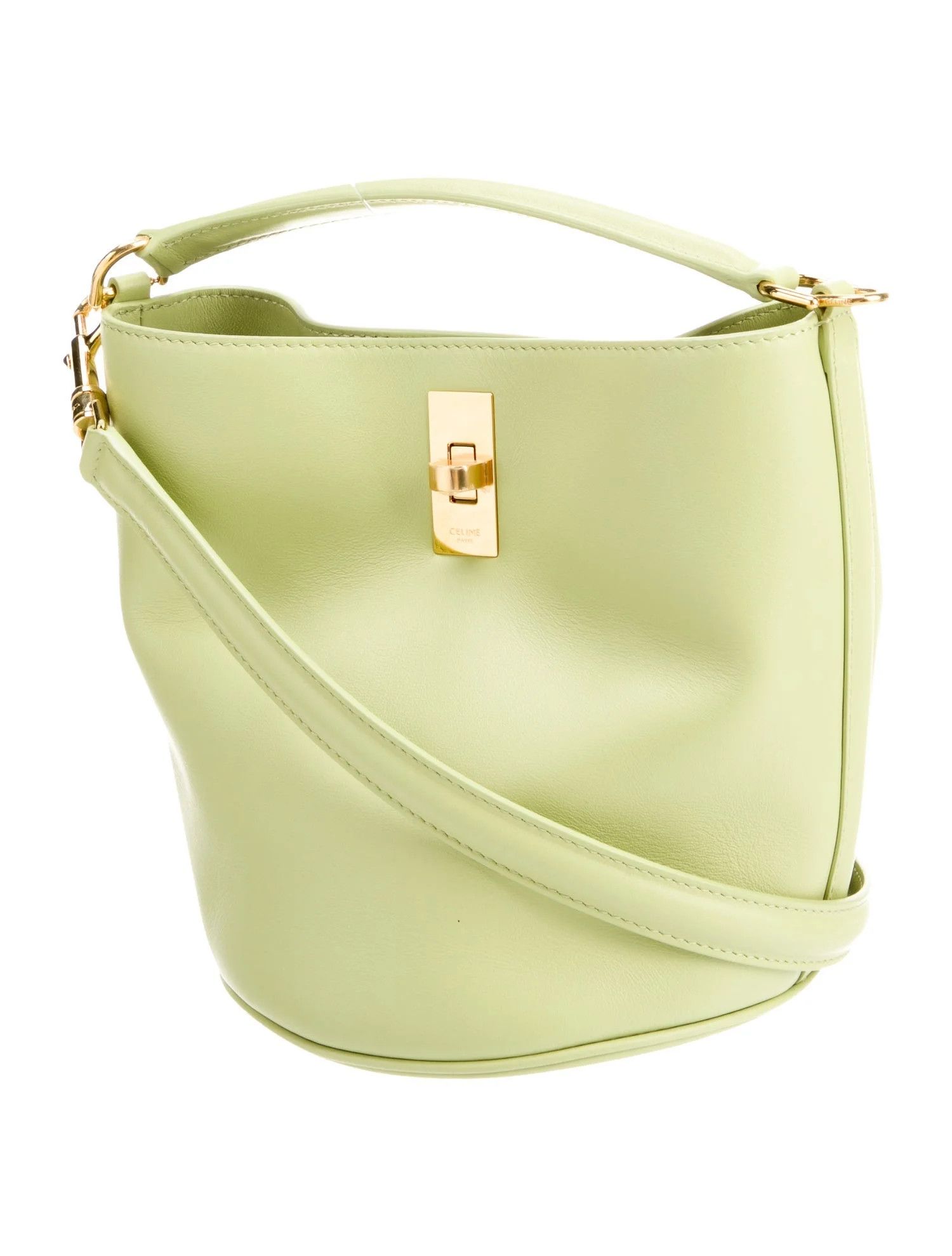 Celine o1bcso1str1224 Size: OS / Teen Bucket Bag in Light Green Size ONE SIZE - 3 Thumbnail
