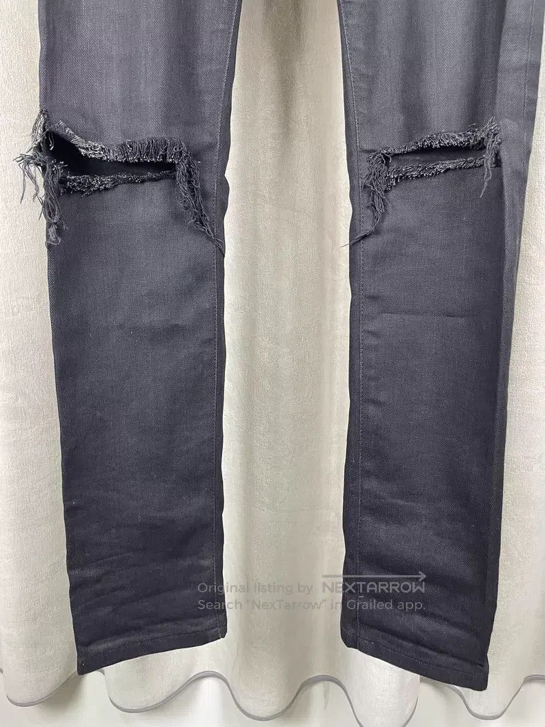 Saint Laurent Paris Saint Laurent Paris Wax Faced Knee Cut Denim Pants i Size US 29 - 4 Thumbnail
