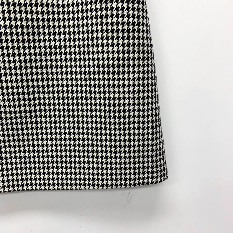 Dior Dior Color-blocked checkered wool casual knitted skirt 2506 Size 25" / US 0 / IT 36 - 4 Thumbnail