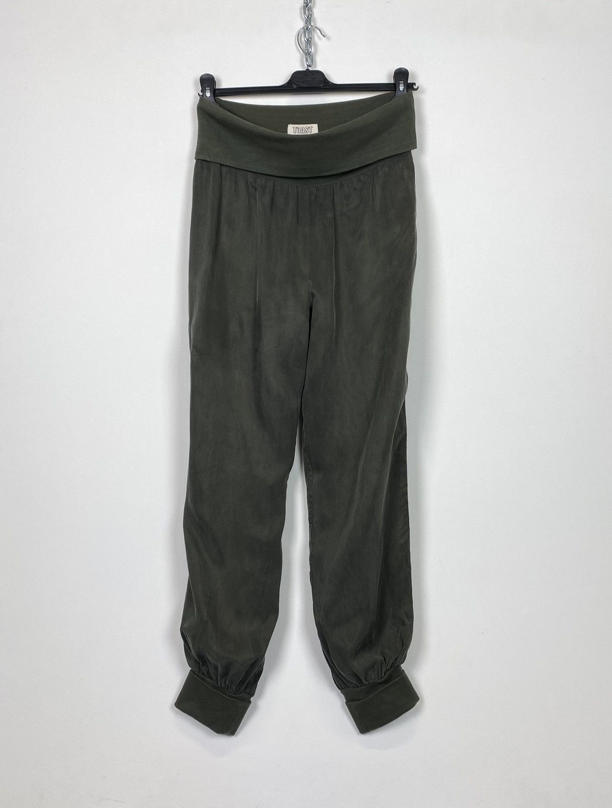 Other Toast 100% Cupro Pull On Pants Trousers Ladies Size 12 Green Size 34" / US 12 / IT 48 - 1 Thumbnail
