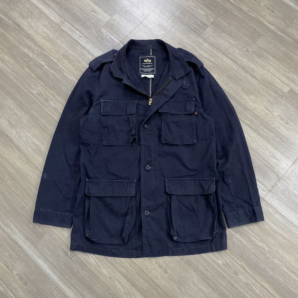 Alpha Industries 1990s Vintage Alpha Industries M-65 Military Field Jacket Size US M / EU 48-50 / 2 - 2 Thumbnail