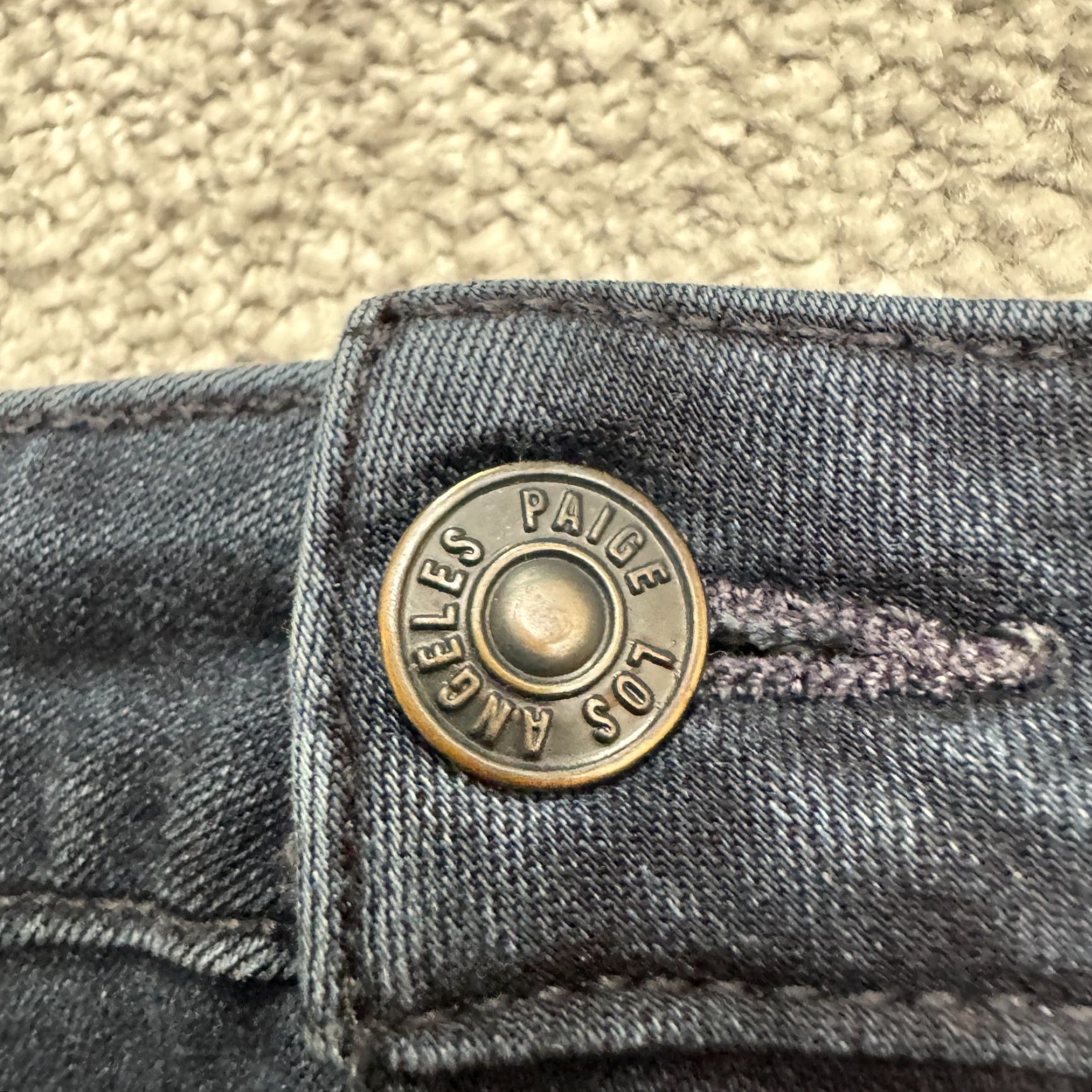 Paige Paige Jeans Womens 27 Blue Dark Wash High Rise Skinny Slim 5-Pocket Denim Size 27" / US 4 / IT 40 - 3 Thumbnail