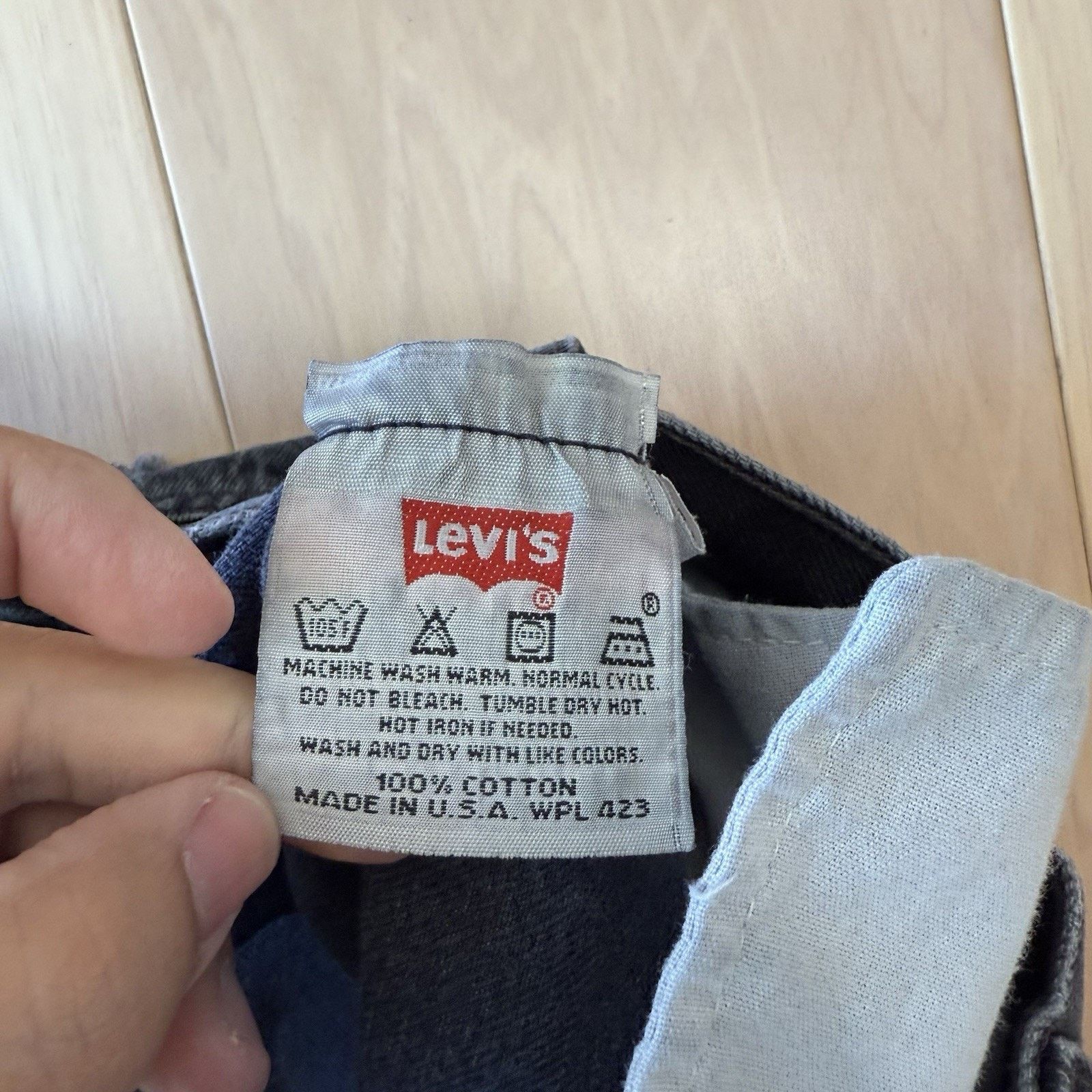 Levi's × Vintage Vintage Levis 501 Jeans 32 Black Made In USA 90s Straight Size US 32 / EU 48 - 6 Thumbnail
