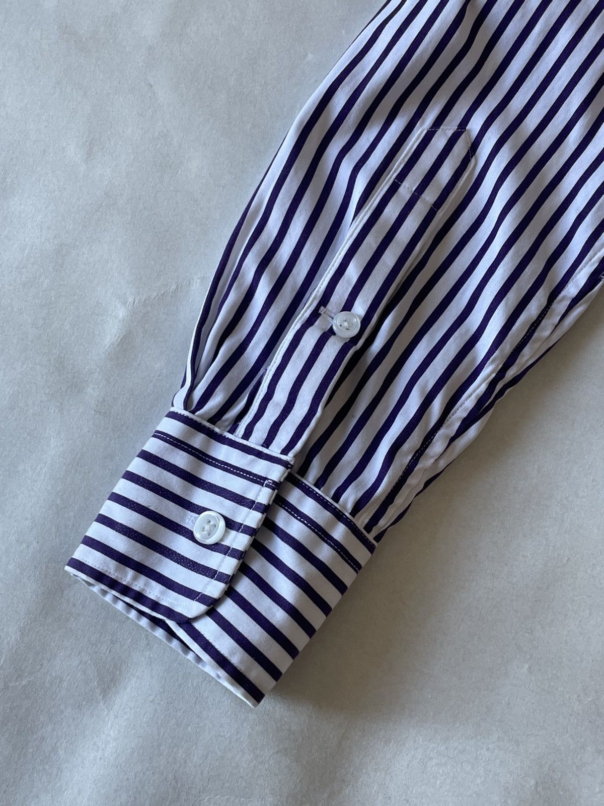 Polo Ralph Lauren Ralph Lauren Sport Big Pony Striped Shirt Purple/White Size XS / US 0-2 / IT 36-38 - 8 Thumbnail