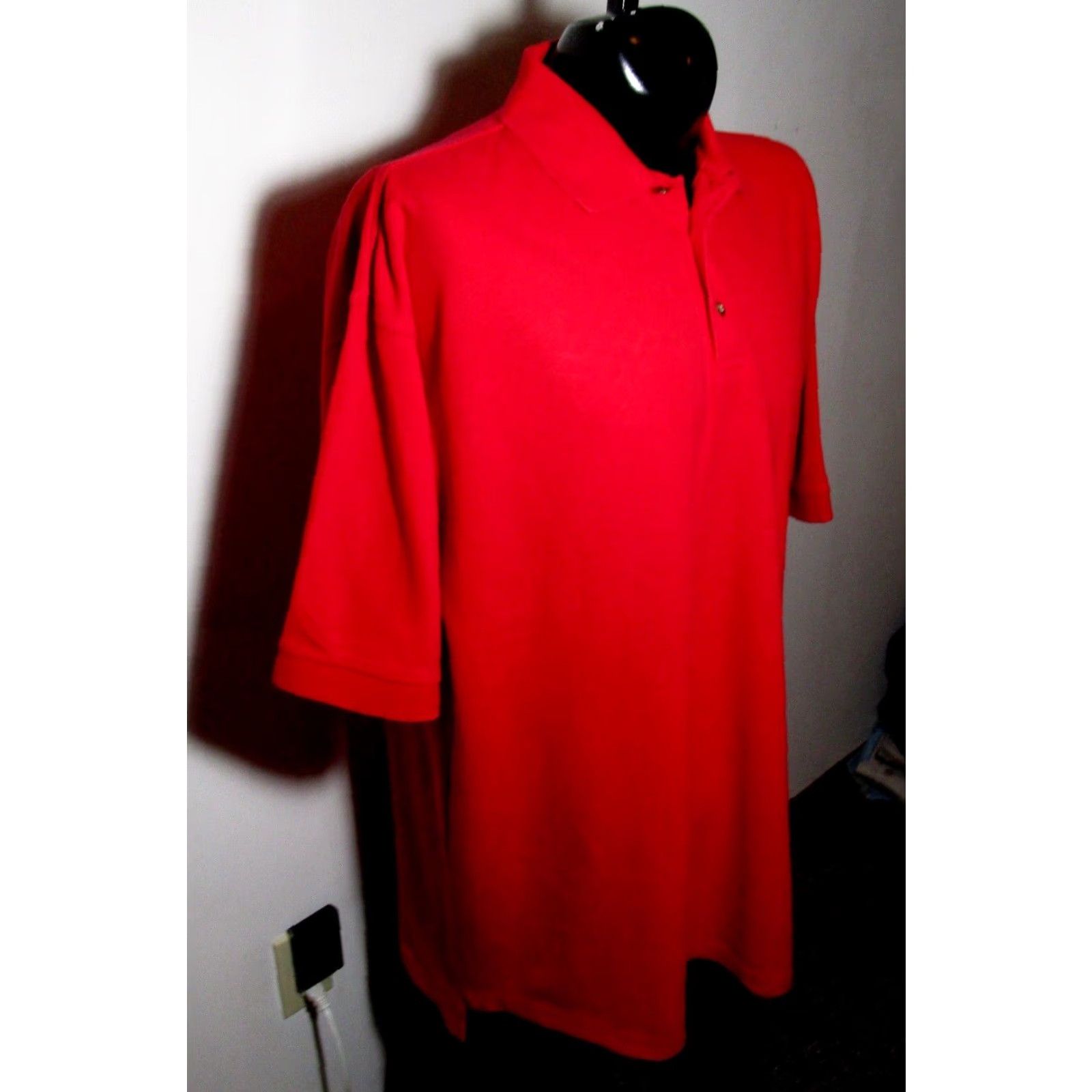 Vintage AMERICAN COTTONS Red Short Sleeve Polo Shirt Men's XL NWOT Size US XL / EU 56 / 4 - 2 Thumbnail