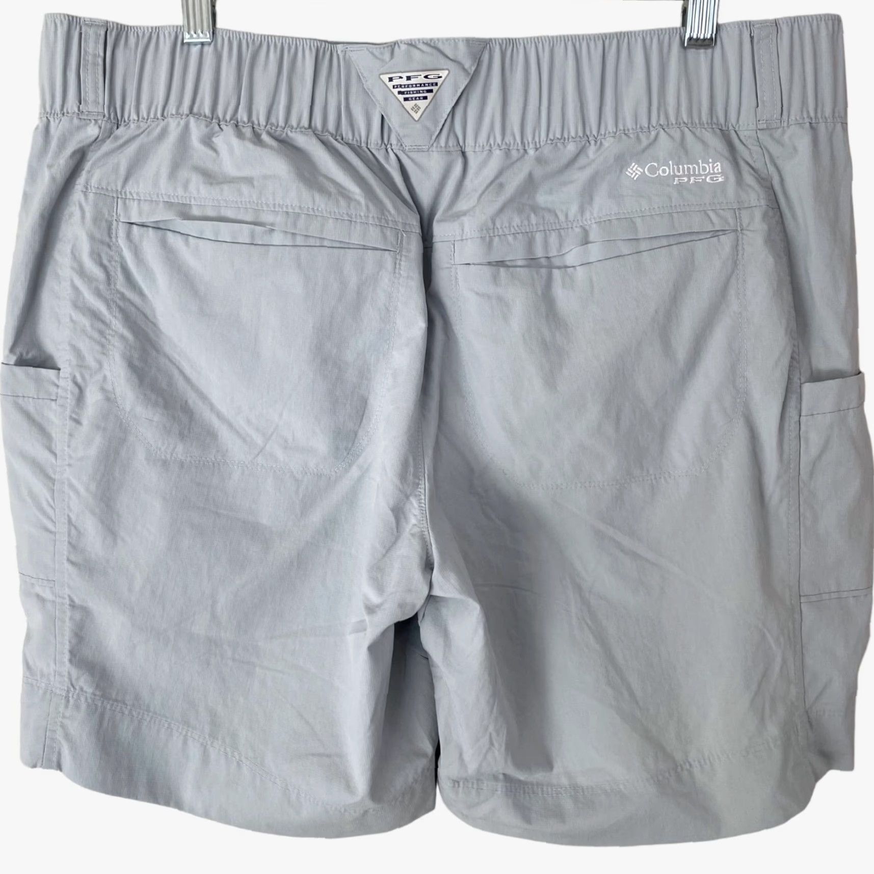 Vintage Columbia PFG Cast & Release Shorts Blue Women's 16 Athletic Stretch Fishing Size 38" / US 16 / IT 52 - 4 Thumbnail