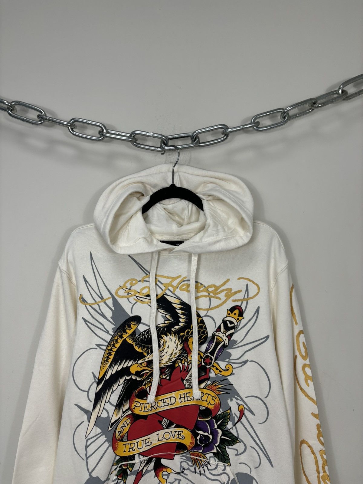 Christian Audigier Ed Hardy Christian Audigier Tattoo Heart Logo Hype Hoodie Size US M / EU 48-50 / 2 - 3 Thumbnail